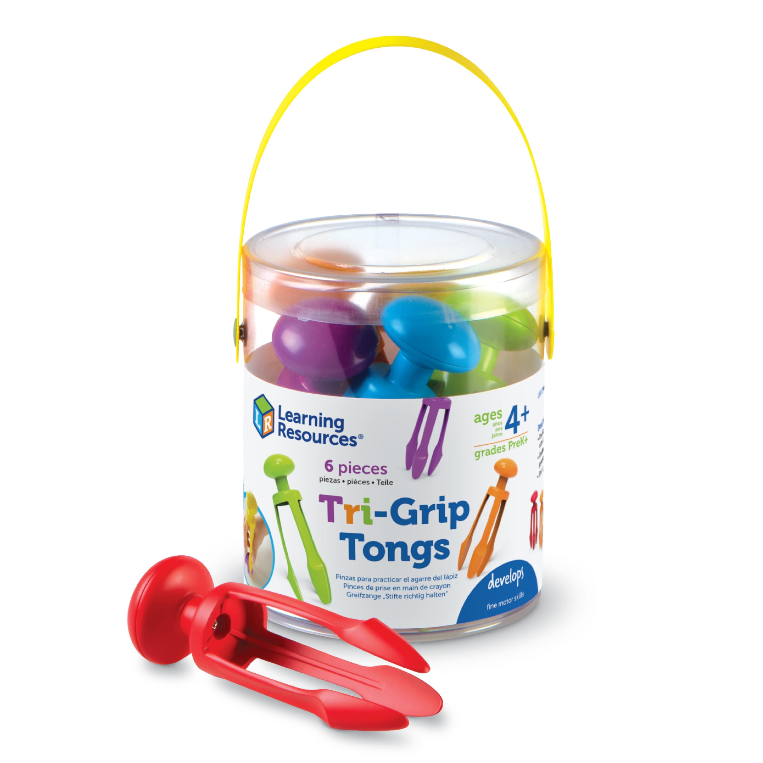 Juego De 6 Pinzas Fine Motor Toy Learning Resources De 3 Puntas - Venta Internacional.