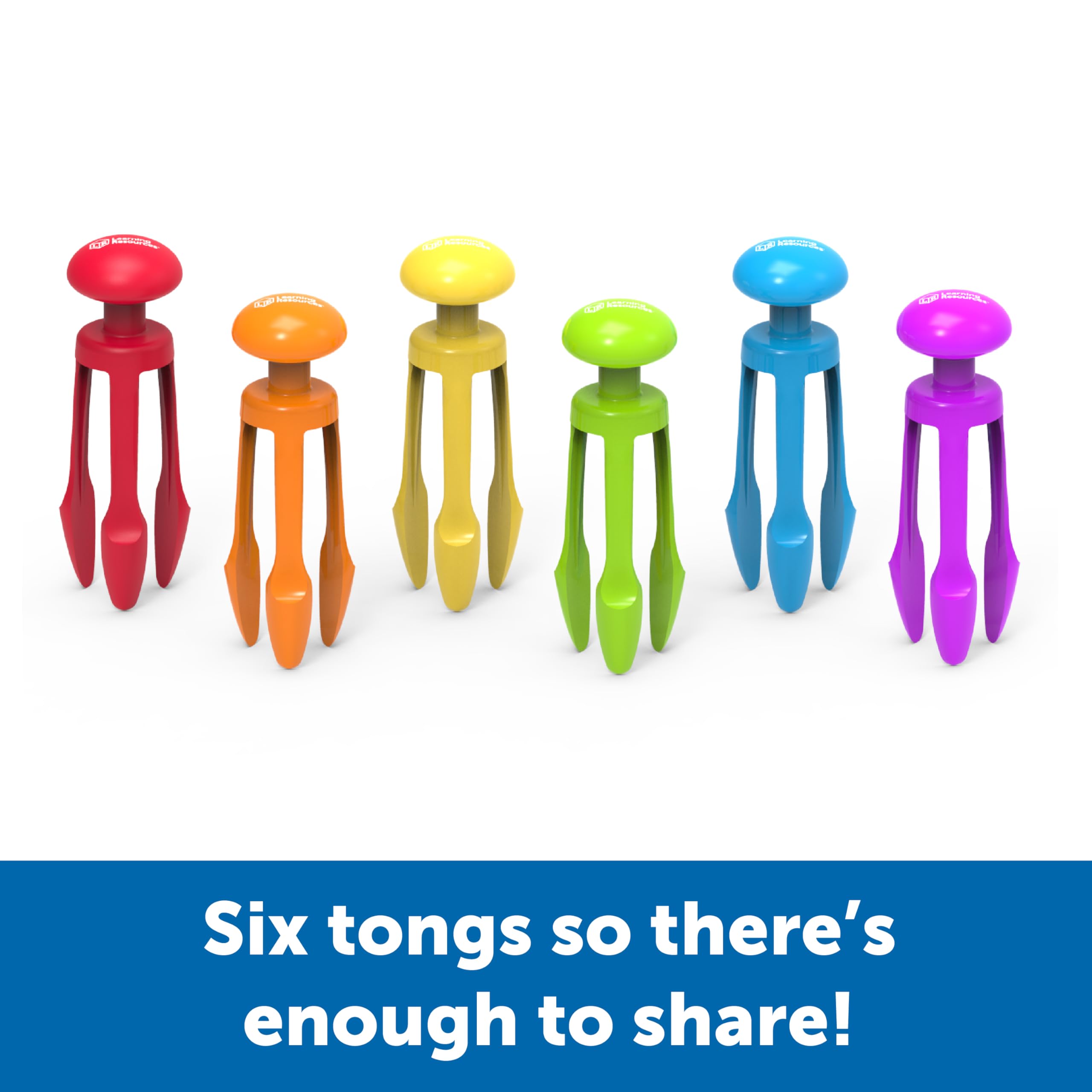 Foto 4 | Juego De 6 Pinzas Fine Motor Toy Learning Resources De 3 Puntas - Venta Internacional.