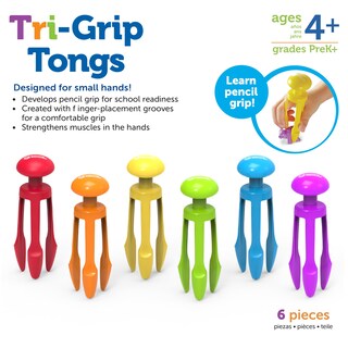 Foto 6 | Juego De 6 Pinzas Fine Motor Toy Learning Resources De 3 Puntas - Venta Internacional.