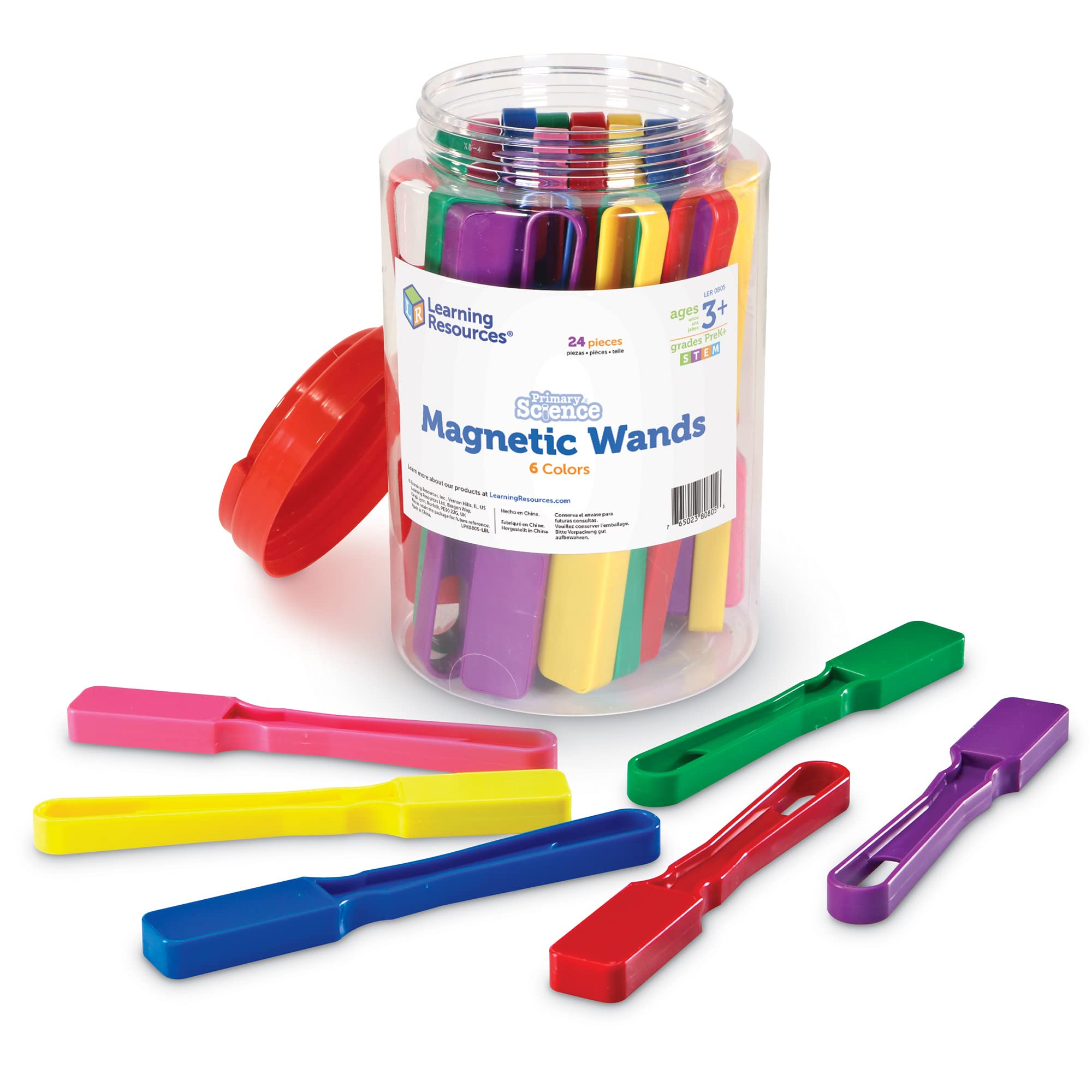 Set De Varitas Magnéticas, Recursos De Aprendizaje Para Mayores De 5 Años, Ciencias X24 - Venta Internacional.