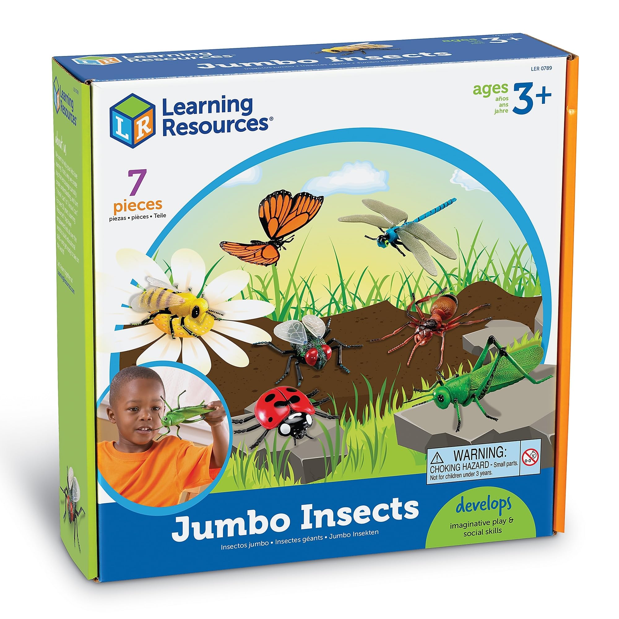 Foto 2 pulgar | Jumbo Insects De Toy Learning Resources, 7 Piezas, Para Niños Mayores De 3 Años - Venta Internacional.