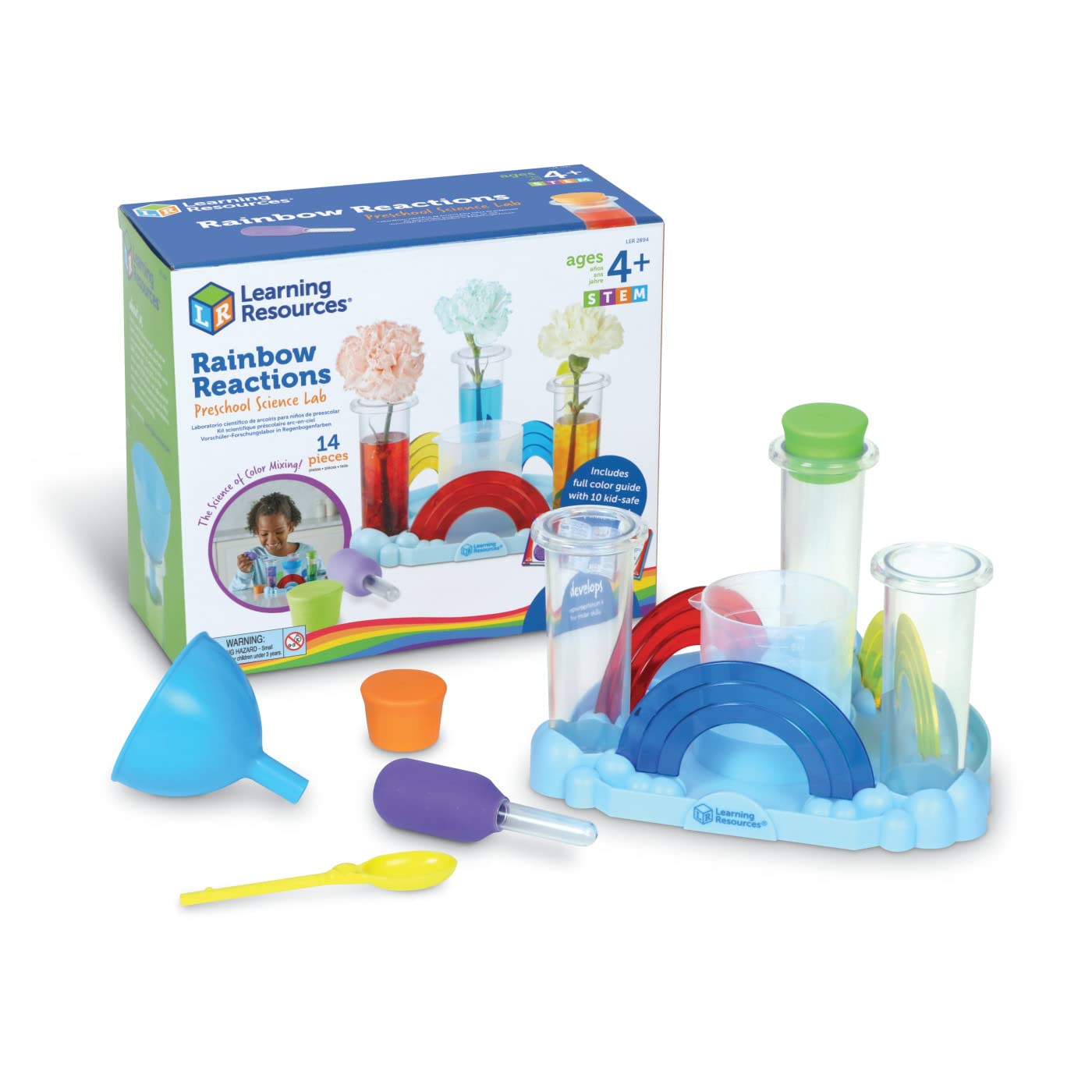 Foto 2 pulgar | Kit Científico, Recursos De Aprendizaje, Rainbow Reactions, 14 Piezas - Venta Internacional.