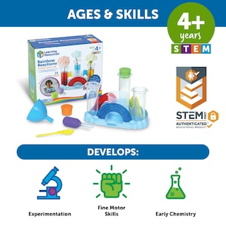 Foto 5 | Kit Científico, Recursos De Aprendizaje, Rainbow Reactions, 14 Piezas - Venta Internacional.