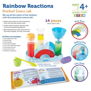Foto 6 | Kit Científico, Recursos De Aprendizaje, Rainbow Reactions, 14 Piezas - Venta Internacional.
