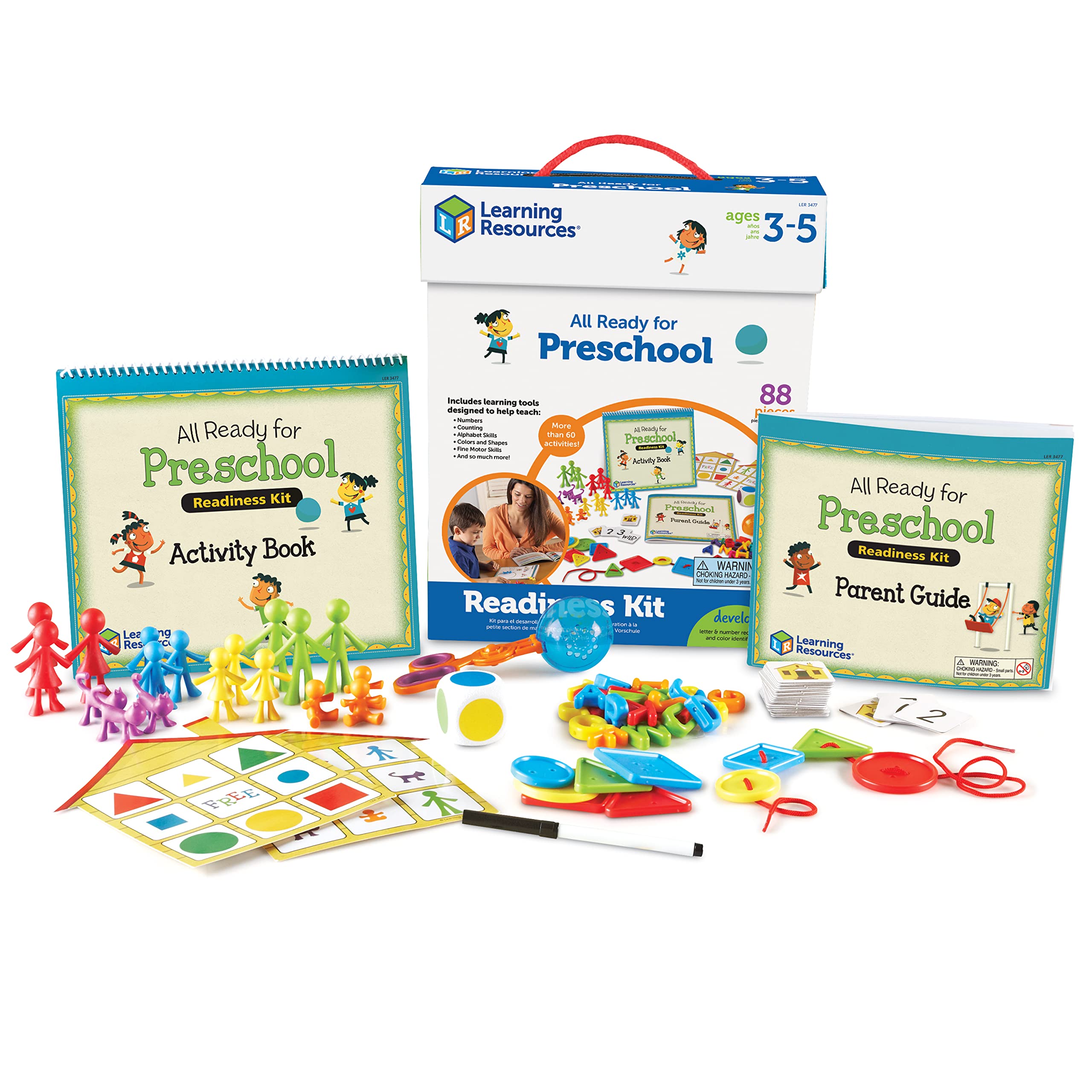 Kit De Recursos De Aprendizaje Listos Para Preescolar Con 60 Actividades - Venta Internacional.