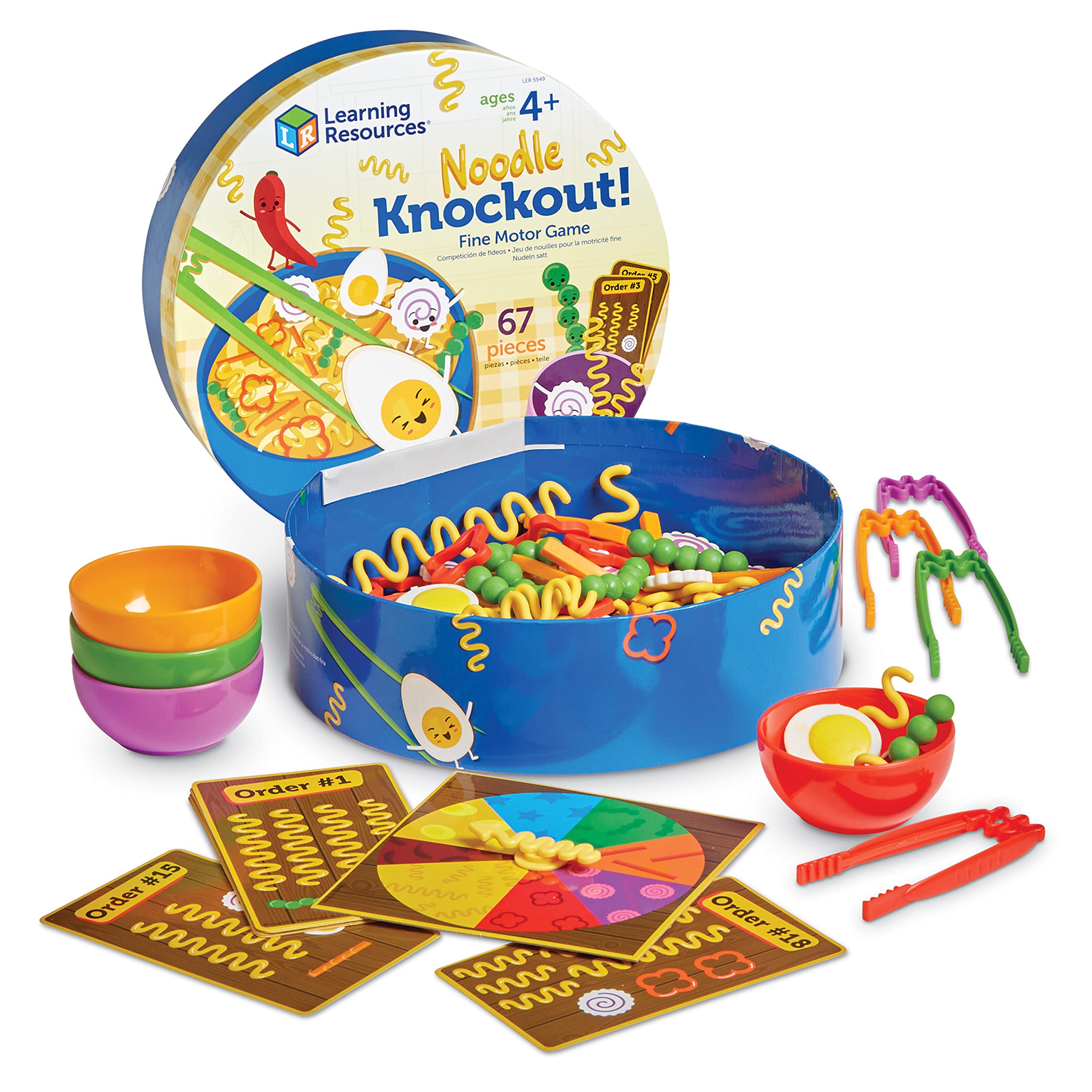 Recursos De Aprendizaje De Juegos De Motricidad Fina Noodle Knockout! 67 Piezas - Venta Internacional.