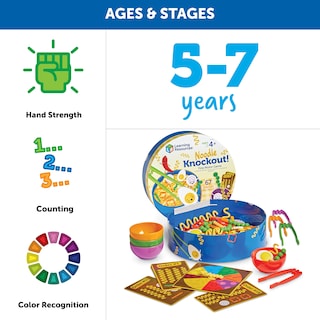 Foto 5 | Recursos De Aprendizaje De Juegos De Motricidad Fina Noodle Knockout! 67 Piezas - Venta Internacional.