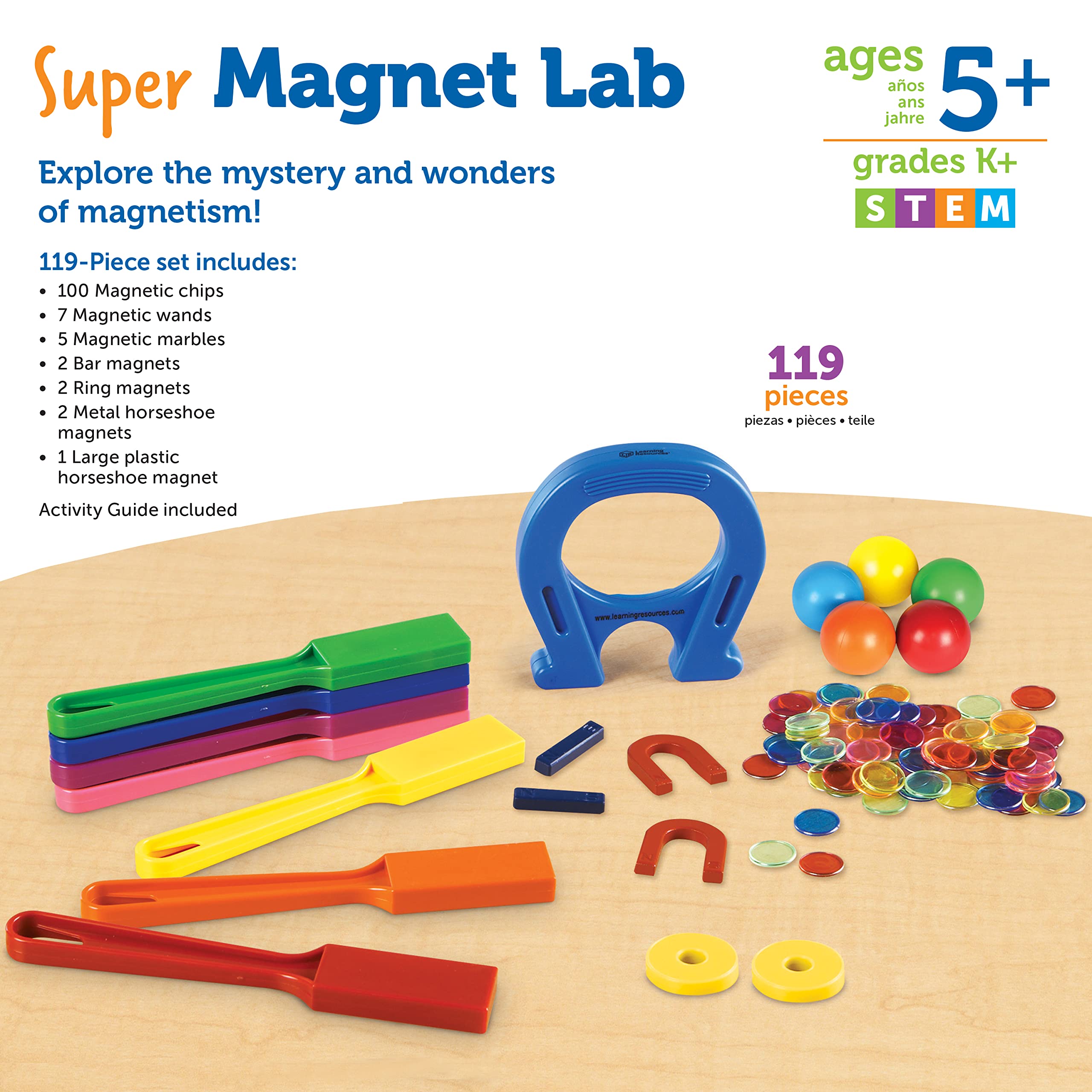 Foto 6 pulgar | Kit Magnet Lab Learning Resources Super 119 Piezas Para Mayores De 5 Años - Venta Internacional.