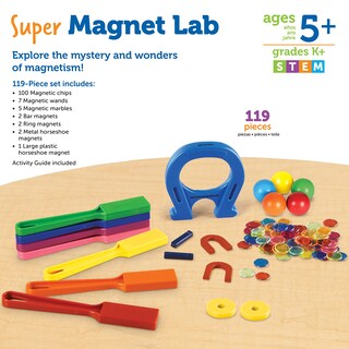 Foto 5 | Kit Magnet Lab Learning Resources Super 119 Piezas Para Mayores De 5 Años - Venta Internacional.