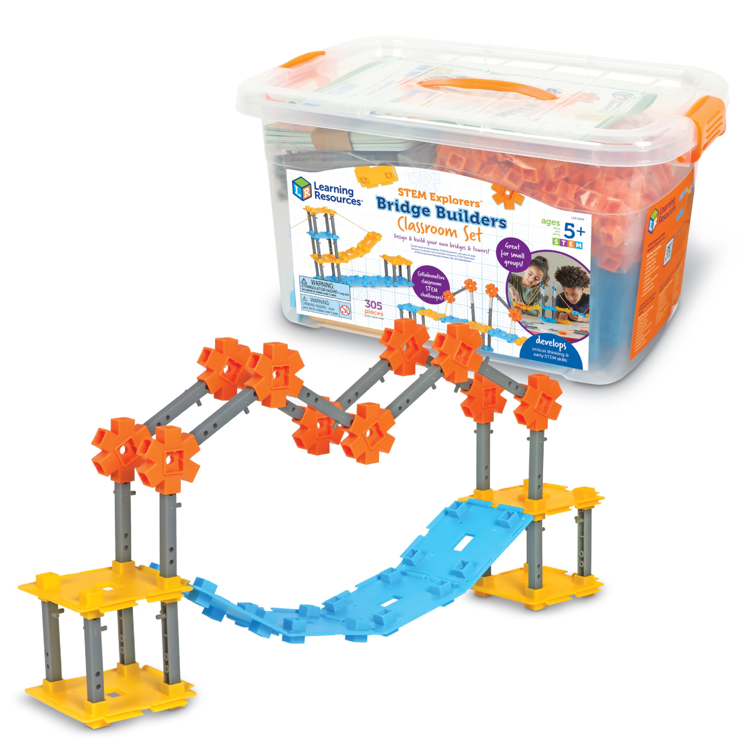 Foto 2 pulgar | Classroom Resources Learning Resources Stem Explorers Bridge, 305 Piezas - Venta Internacional.