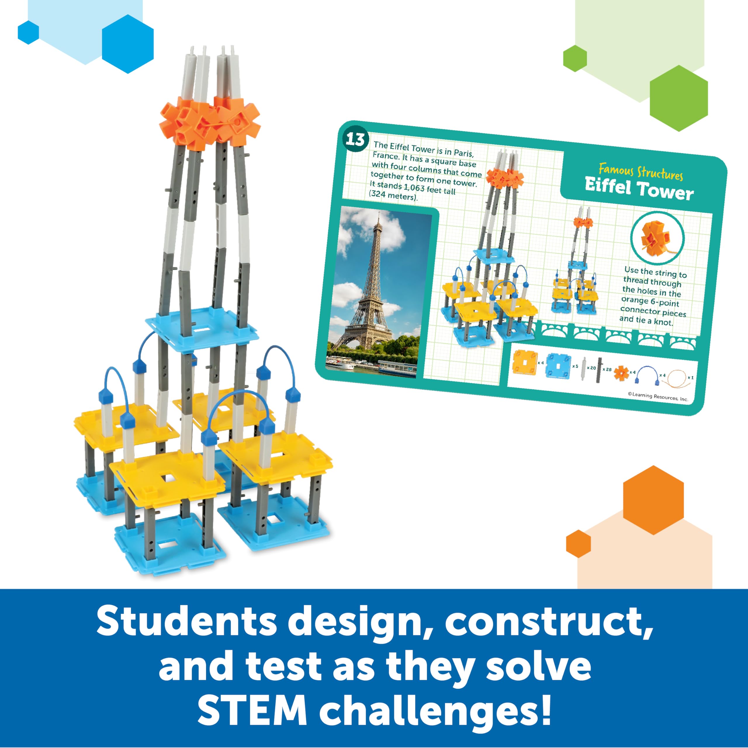 Foto 3 pulgar | Classroom Resources Learning Resources Stem Explorers Bridge, 305 Piezas - Venta Internacional.