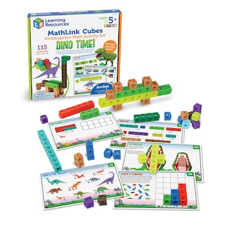 Foto 1 | Recursos De Aprendizaje De Mathlink Cubes Dino Time, 115 Piezas, Más De 5 - Venta Internacional.