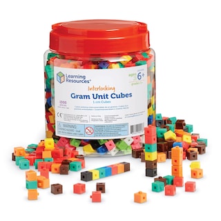Foto 1 | Juego De Recursos De Aprendizaje De Cubos De Unidades De Gramo Entrelazados (1000) - Venta Internacional.
