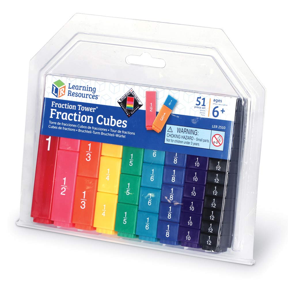 Foto 7 pulgar | Fraction Tower Fraction Cubes, Recursos De Aprendizaje, 51 Piezas - Venta Internacional.