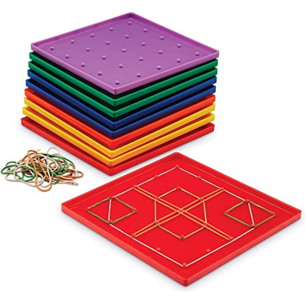 Geoboards Learning Resources, Paquete De 10 Unidades, 18 Cm - Venta Internacional.