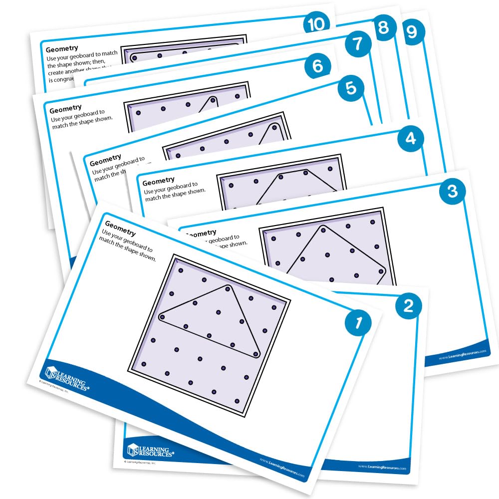 Foto 7 pulgar | Geoboards Learning Resources, Paquete De 10 Unidades, 18 Cm - Venta Internacional.