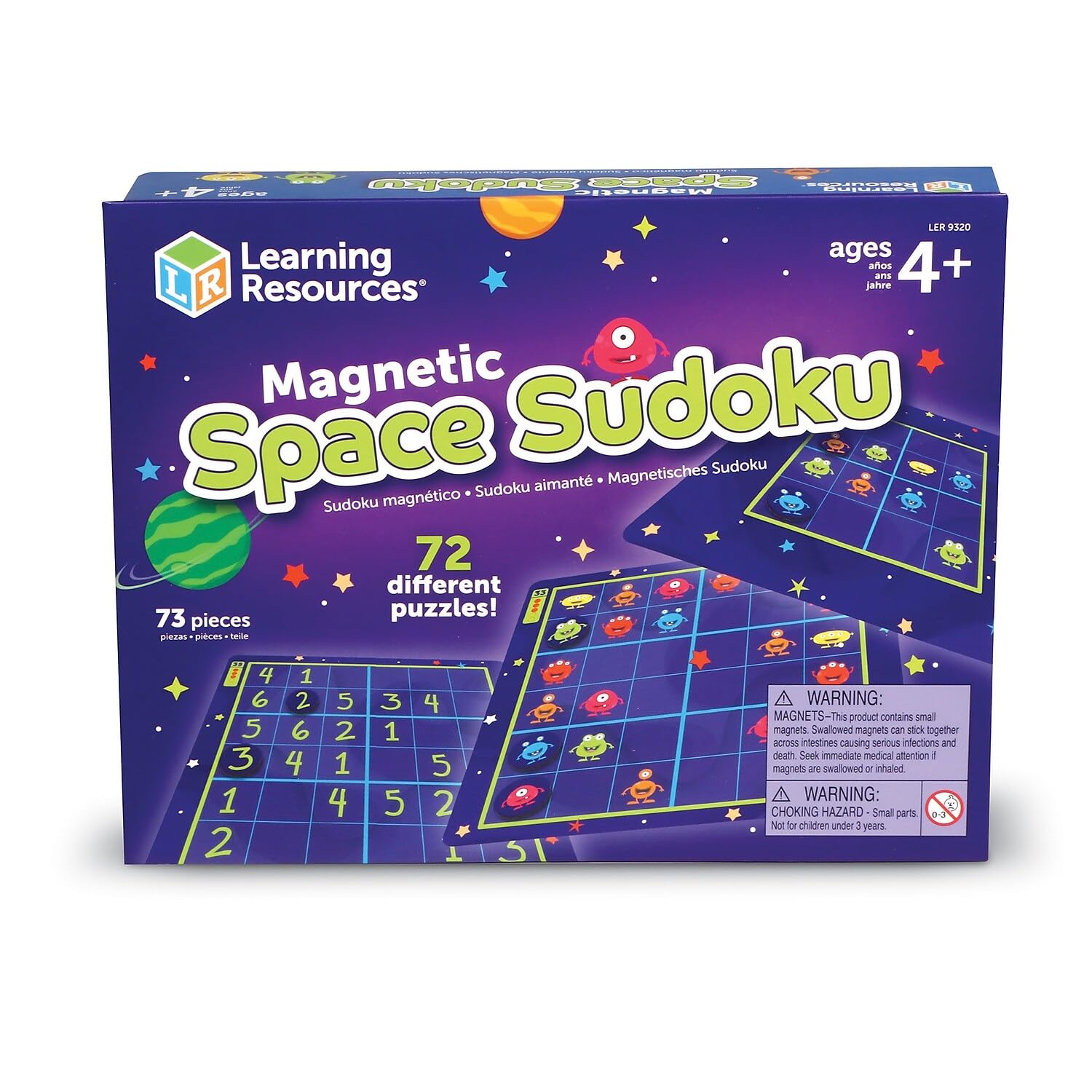 Foto 4 pulgar | Recursos De Aprendizaje De Sudoku De Magnetic Space, 72 Piezas, Más De 4 Años - Venta Internacional.