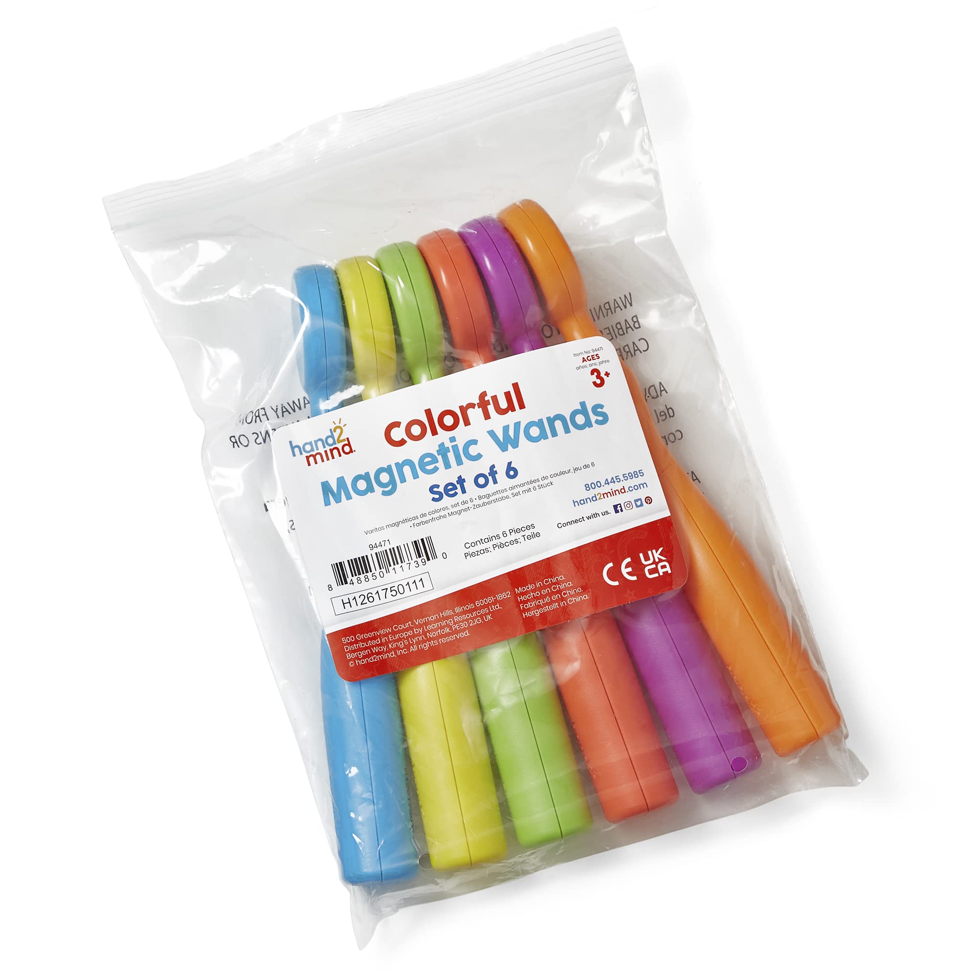 Foto 7 pulgar | Varitas Magnéticas Hand2mind Para Niños Science (juego De 6) - Venta Internacional.