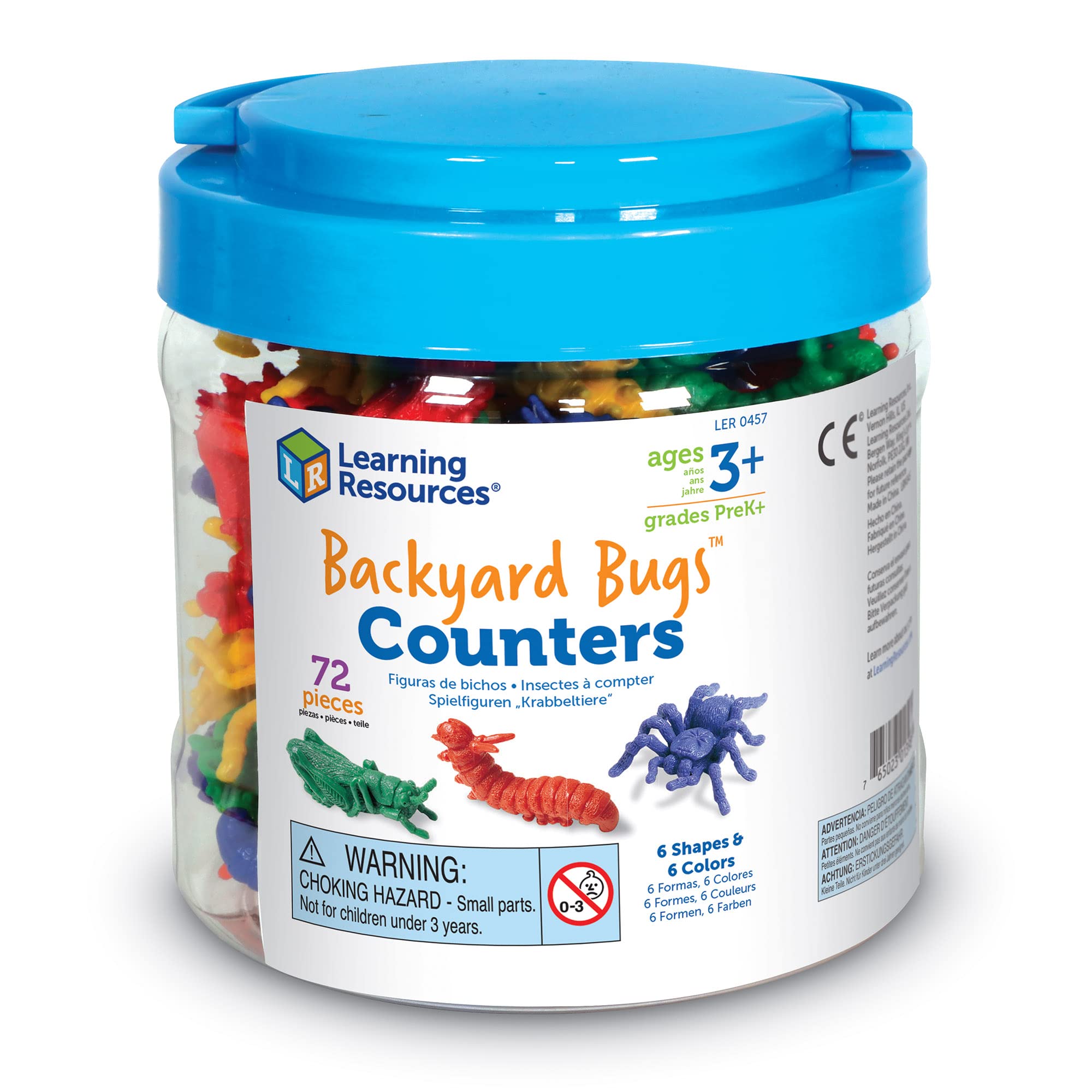 Foto 7 | Contadores De Insectos De Patio Trasero Toy Learning Resources, 72 Piezas, Más De 3 - Venta Internacional.