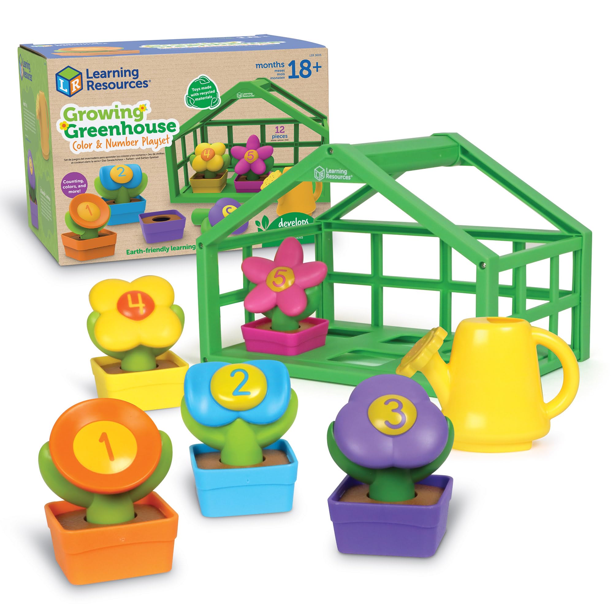 Playset Learning Resources Growing Greenhouse Color & Number - Venta Internacional.