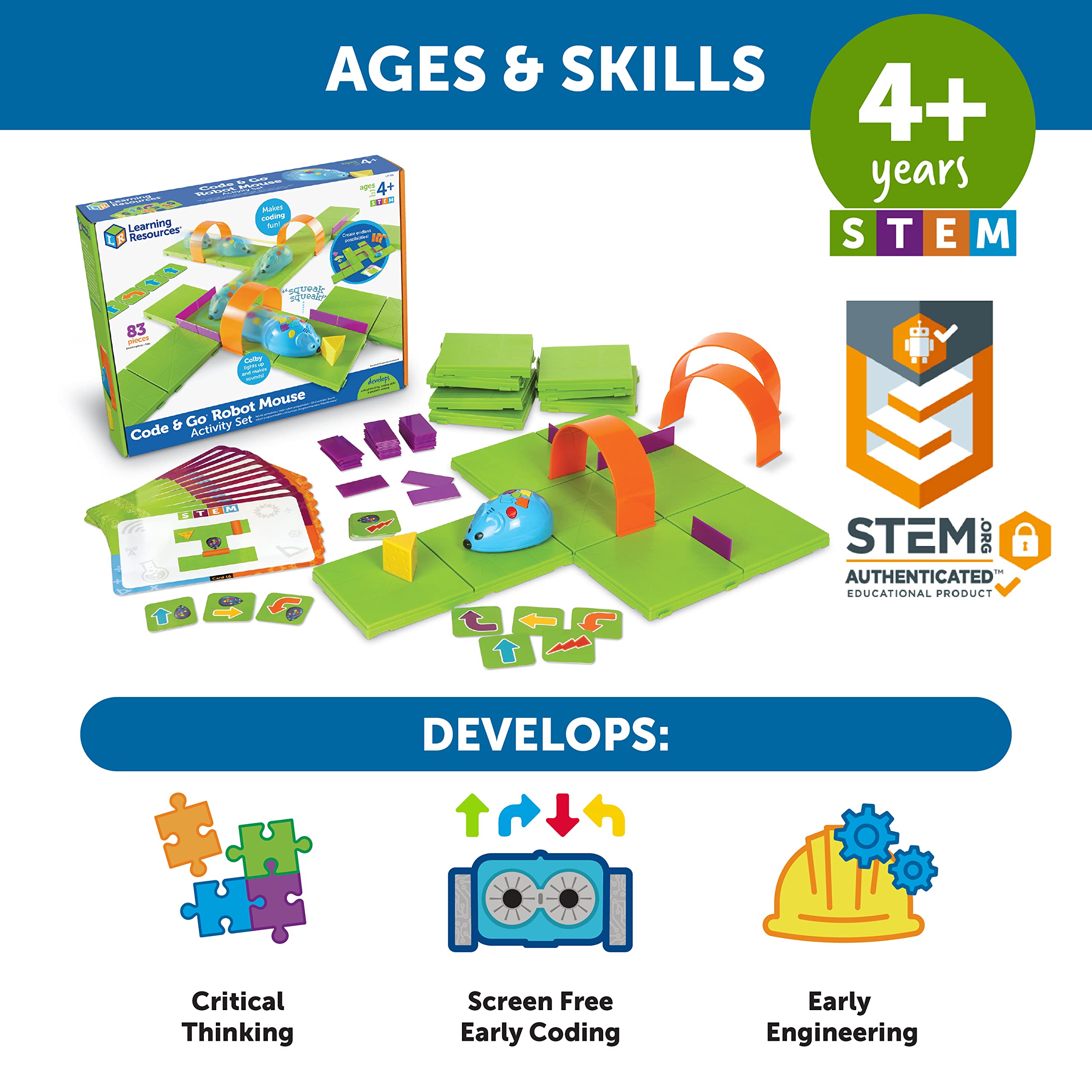 Foto 5 | Coding Toy Learning Resources Code & Go Robot Mouse Desde Hace Más De 4 Años - Venta Internacional.