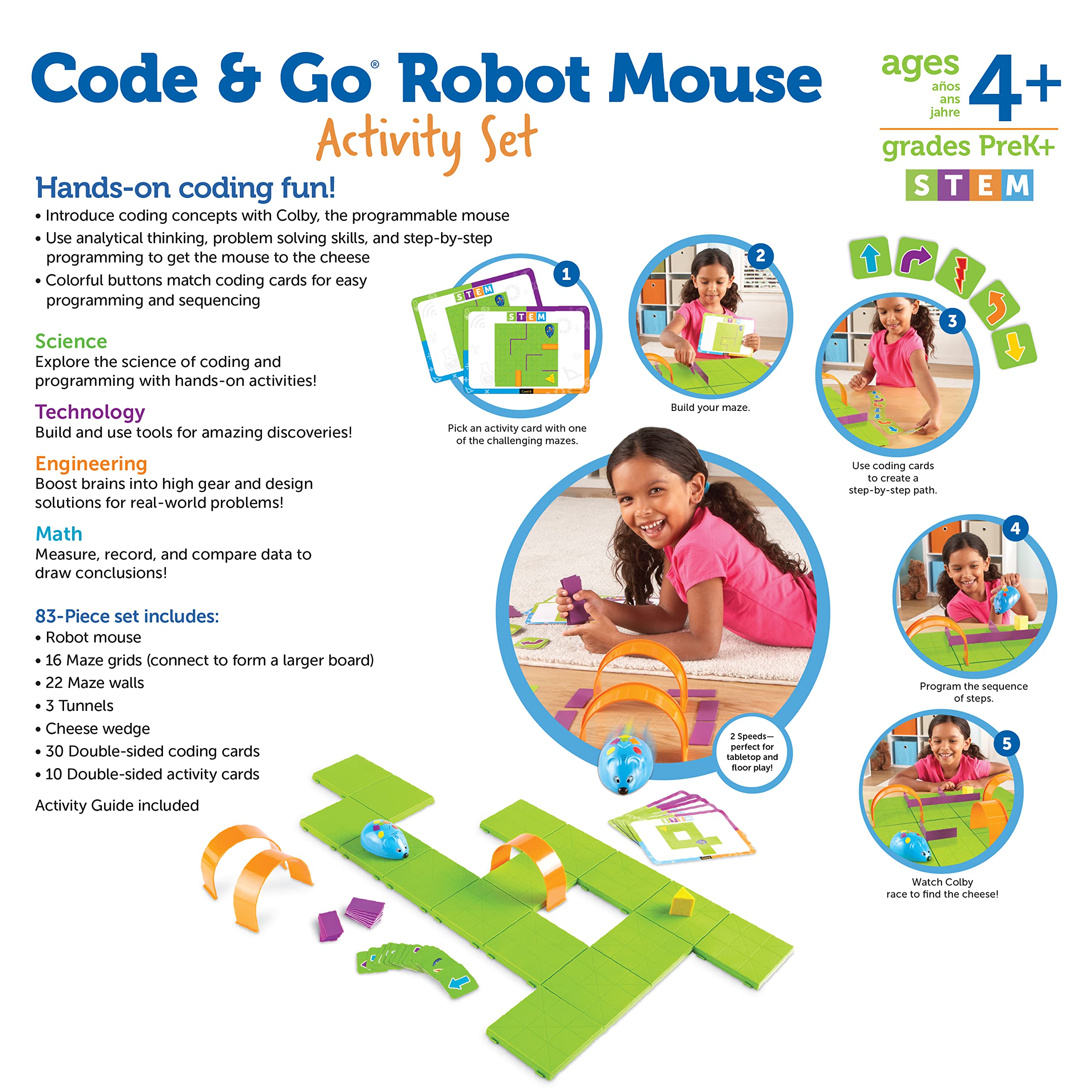 Foto 7 pulgar | Coding Toy Learning Resources Code & Go Robot Mouse Desde Hace Más De 4 Años - Venta Internacional.