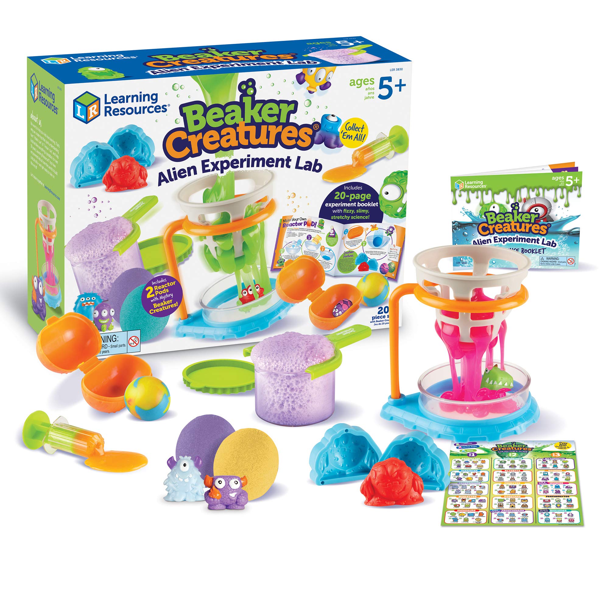 Kit Científico Recursos De Aprendizaje Beaker Creatures Alien Lab - Venta Internacional.