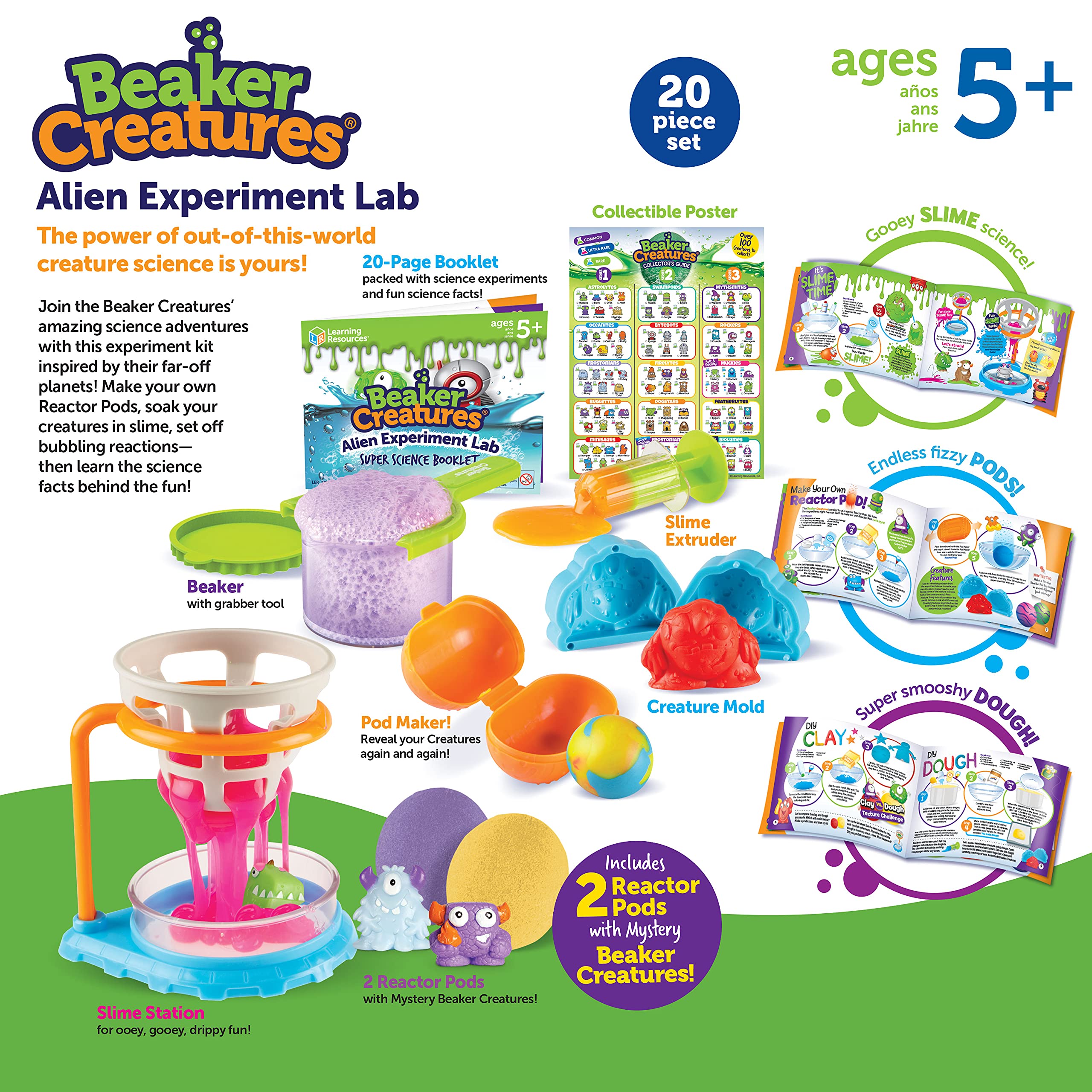 Foto 7 pulgar | Kit Científico Recursos De Aprendizaje Beaker Creatures Alien Lab - Venta Internacional.