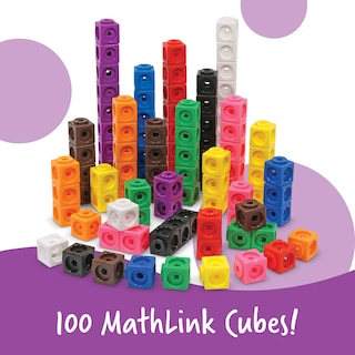 Foto 3 | Juego De Recursos De Aprendizaje Mathlink Cubes De 115 Piezas Para Mayores De 7 Años - Venta Internacional.