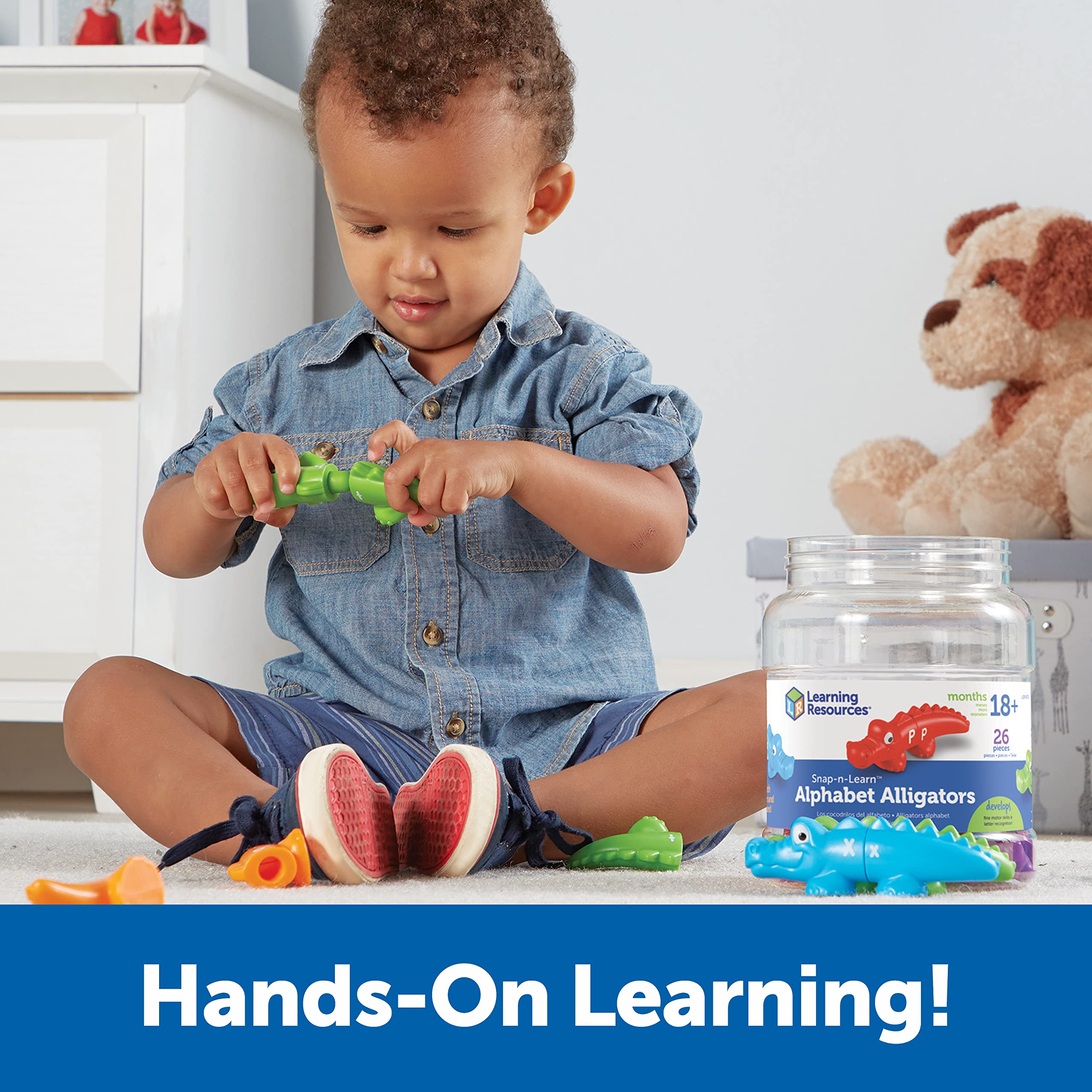 Foto 5 pulgar | Recursos De Aprendizaje Sobre Juguetes: Caimanes Del Alfabeto Snap-n-learn - Venta Internacional.