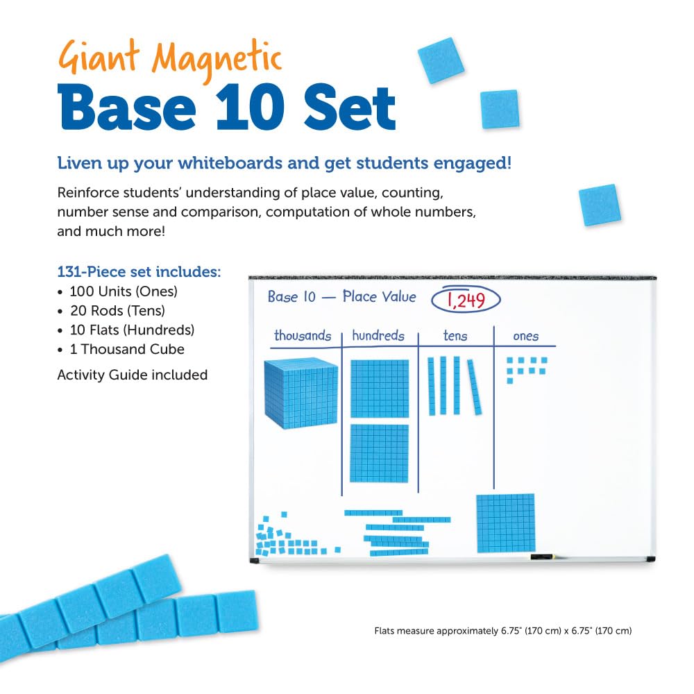 Foto 8 pulgar | Juego De Diez Recursos De Aprendizaje Con Base Magnética, 131 Piezas - Venta Internacional.