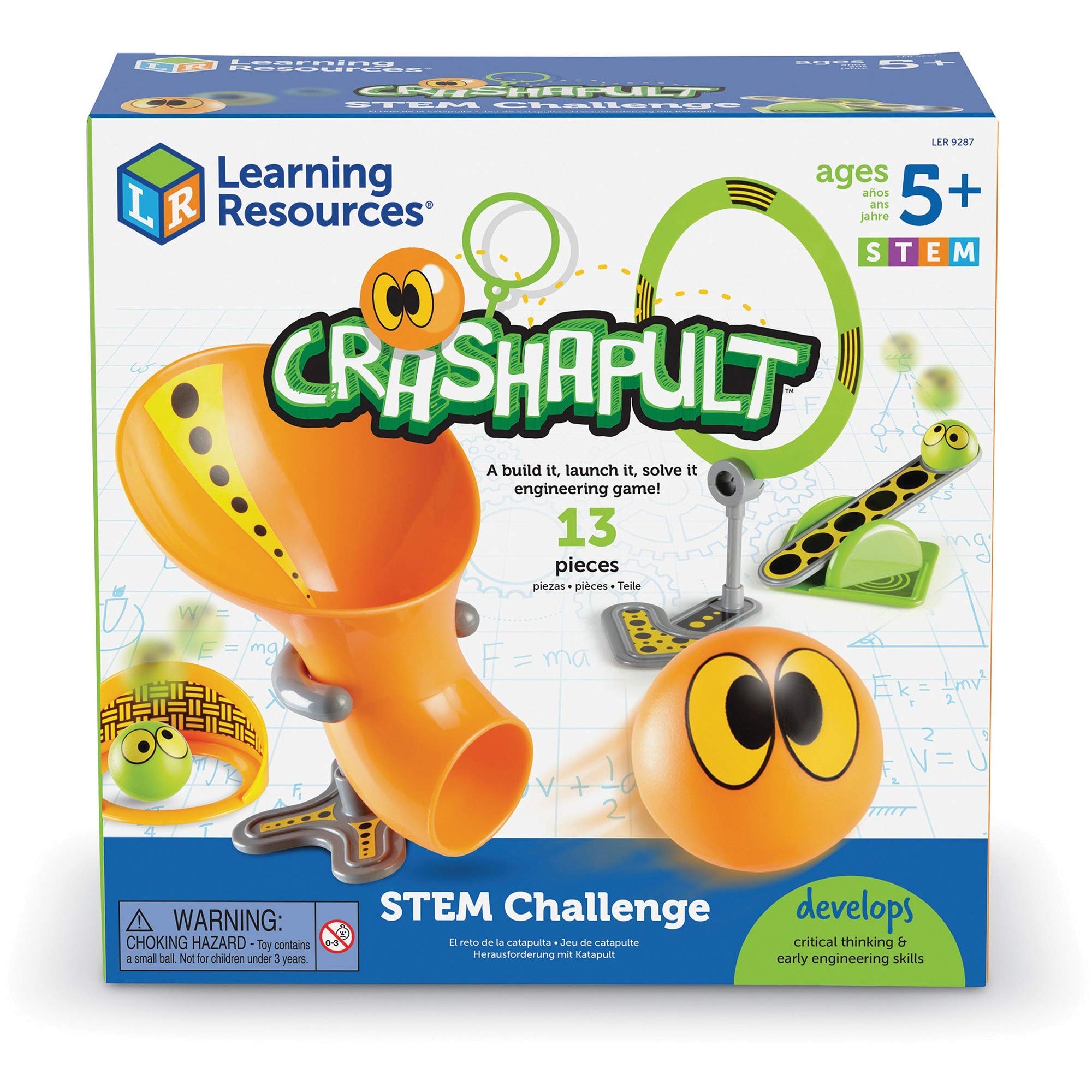 Recursos De Aprendizaje Del Juego Stem Catapult Crashapult 13 Piezas 5+ - Venta Internacional.