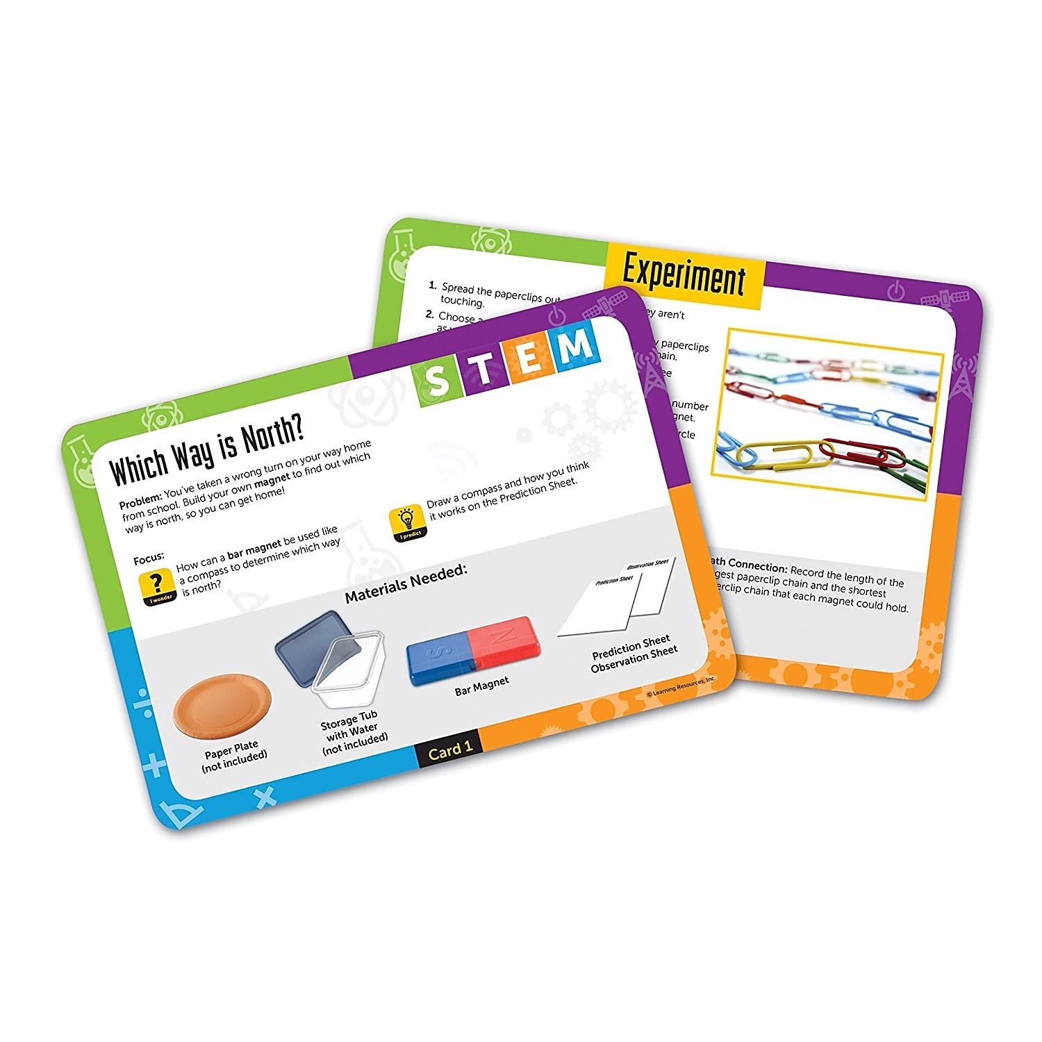 Foto 3 | Set De Actividades Stem Magnets Learning Resources 24 Piezas Para Más De 5 Años - Venta Internacional.