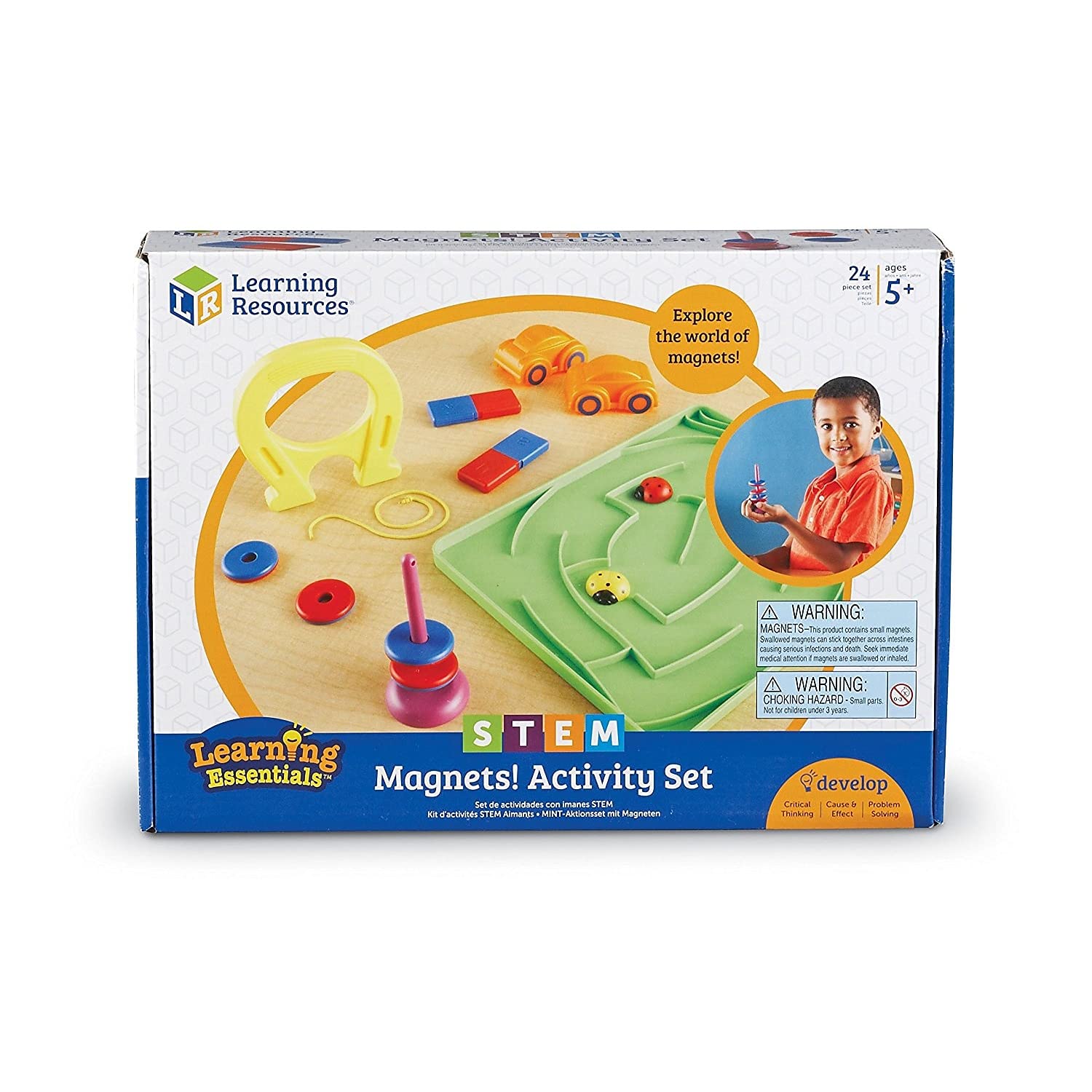 Foto 5 pulgar | Set De Actividades Stem Magnets Learning Resources 24 Piezas Para Más De 5 Años - Venta Internacional.
