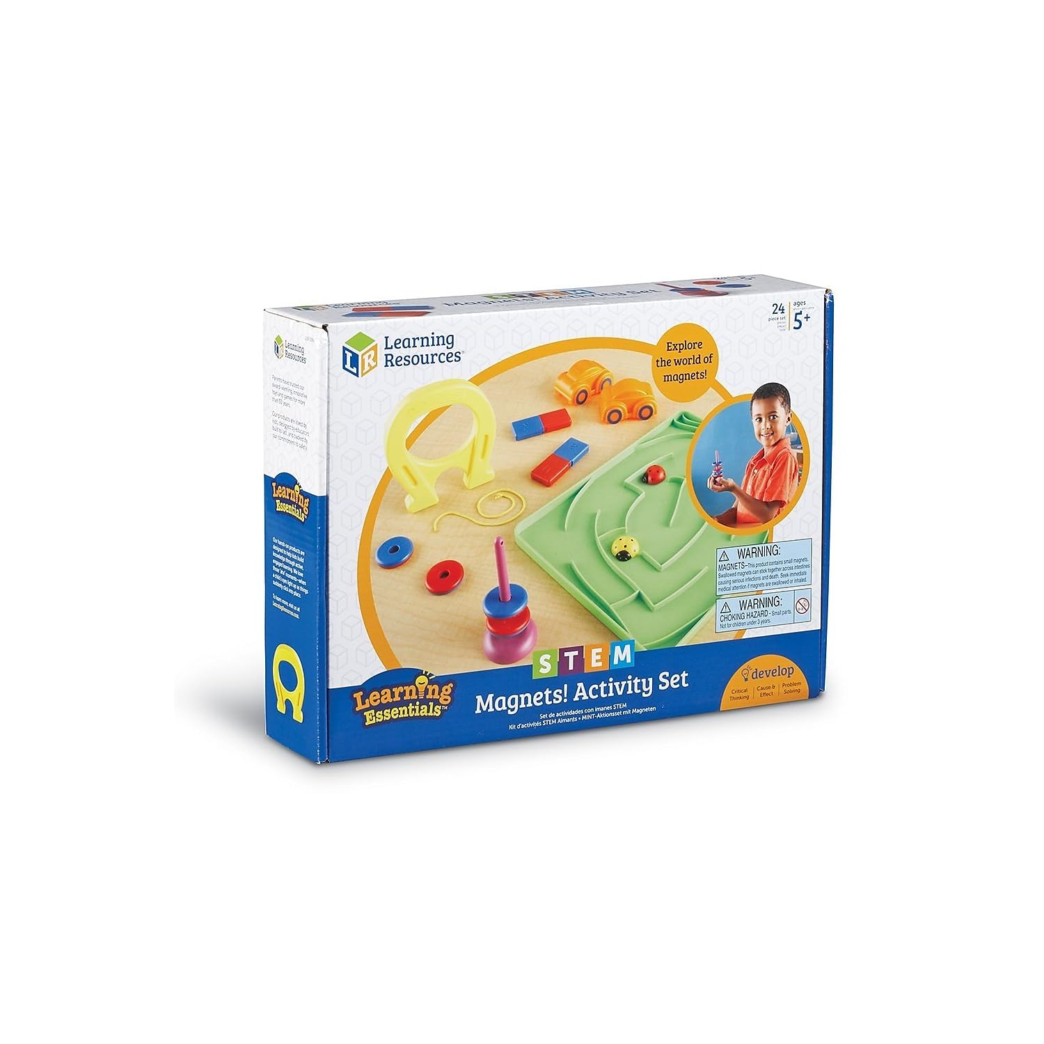 Foto 7 pulgar | Set De Actividades Stem Magnets Learning Resources 24 Piezas Para Más De 5 Años - Venta Internacional.