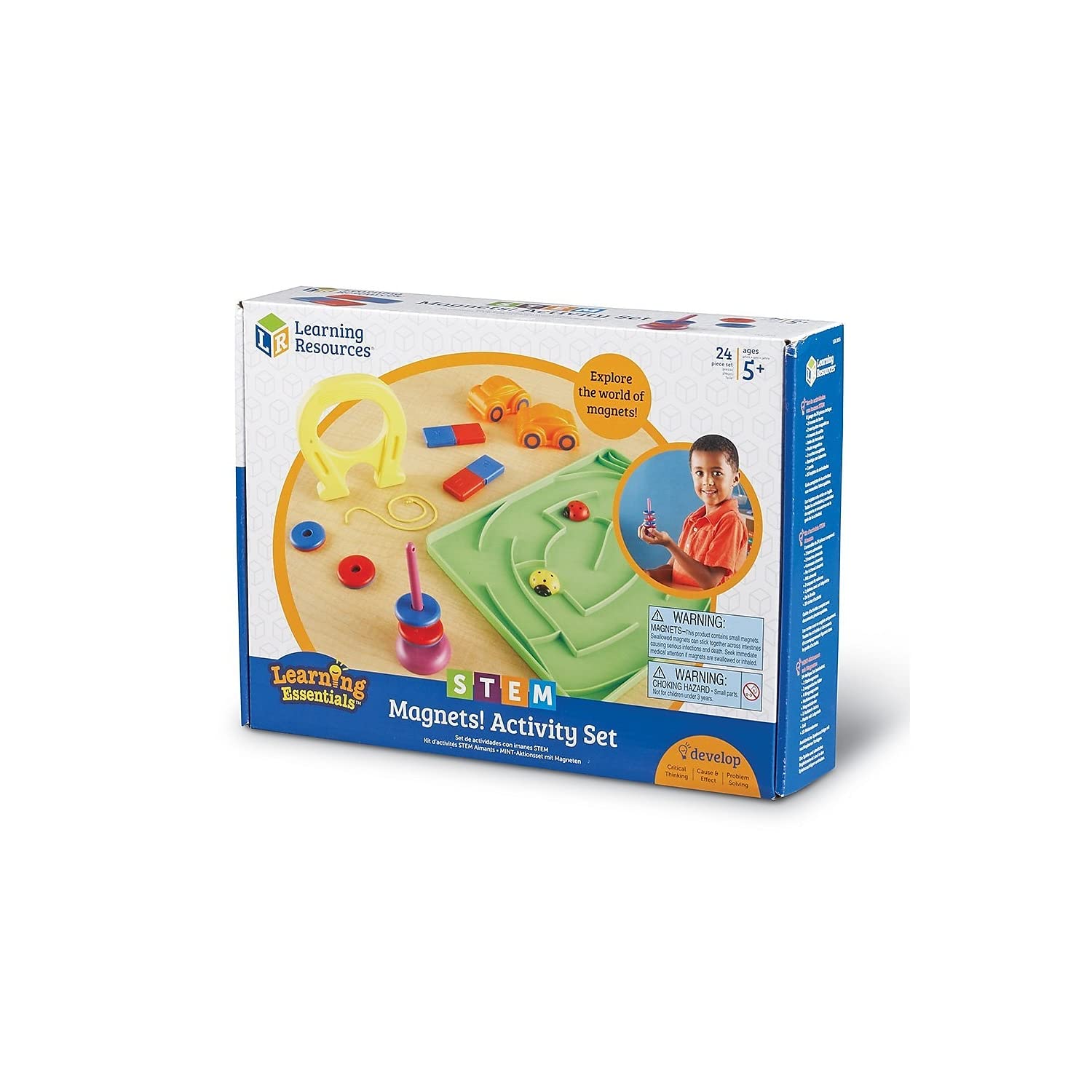 Foto 8 pulgar | Set De Actividades Stem Magnets Learning Resources 24 Piezas Para Más De 5 Años - Venta Internacional.