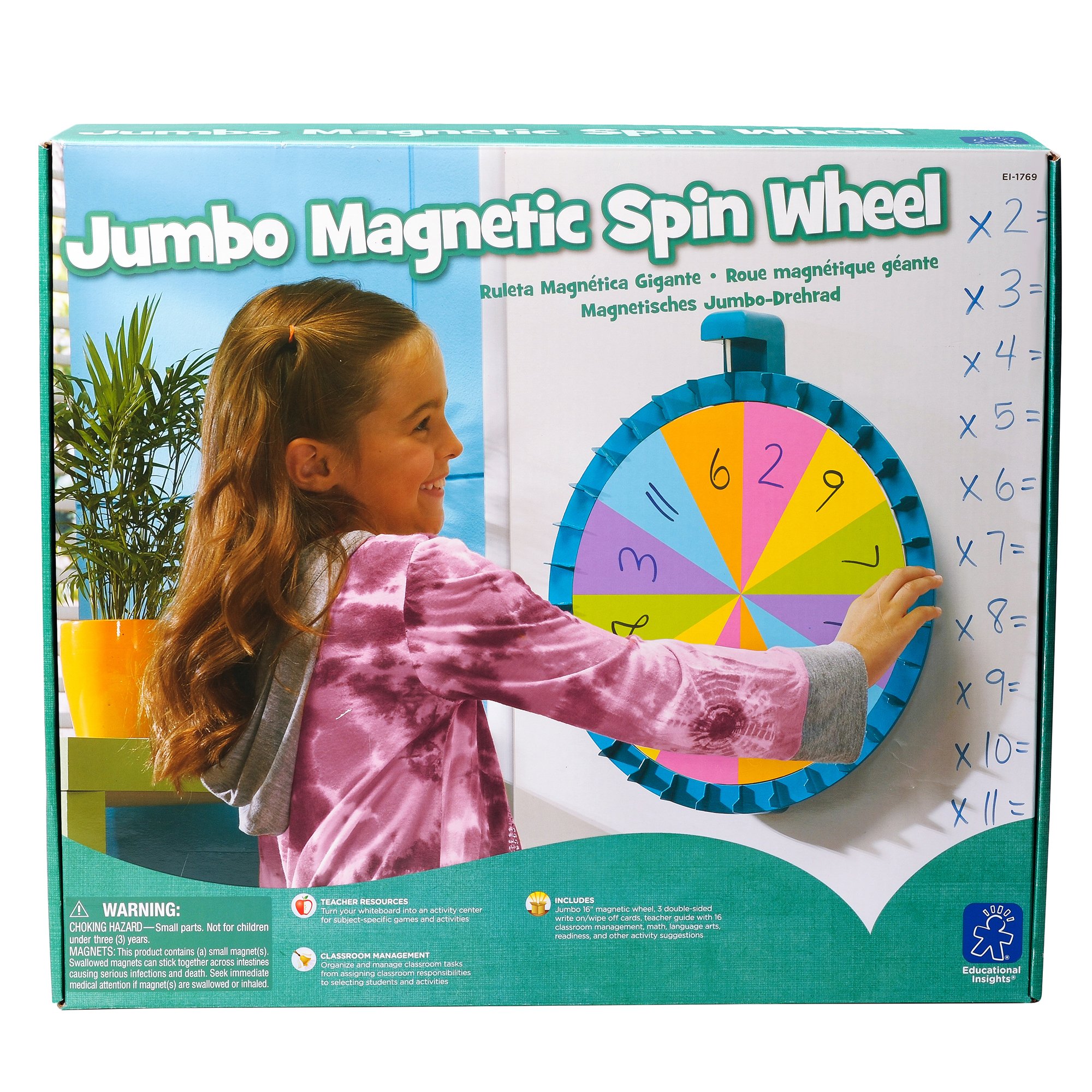 Foto 4 pulgar | Magnetic Spin Wheel Educational Insights Jumbo For Classroom - Venta Internacional.
