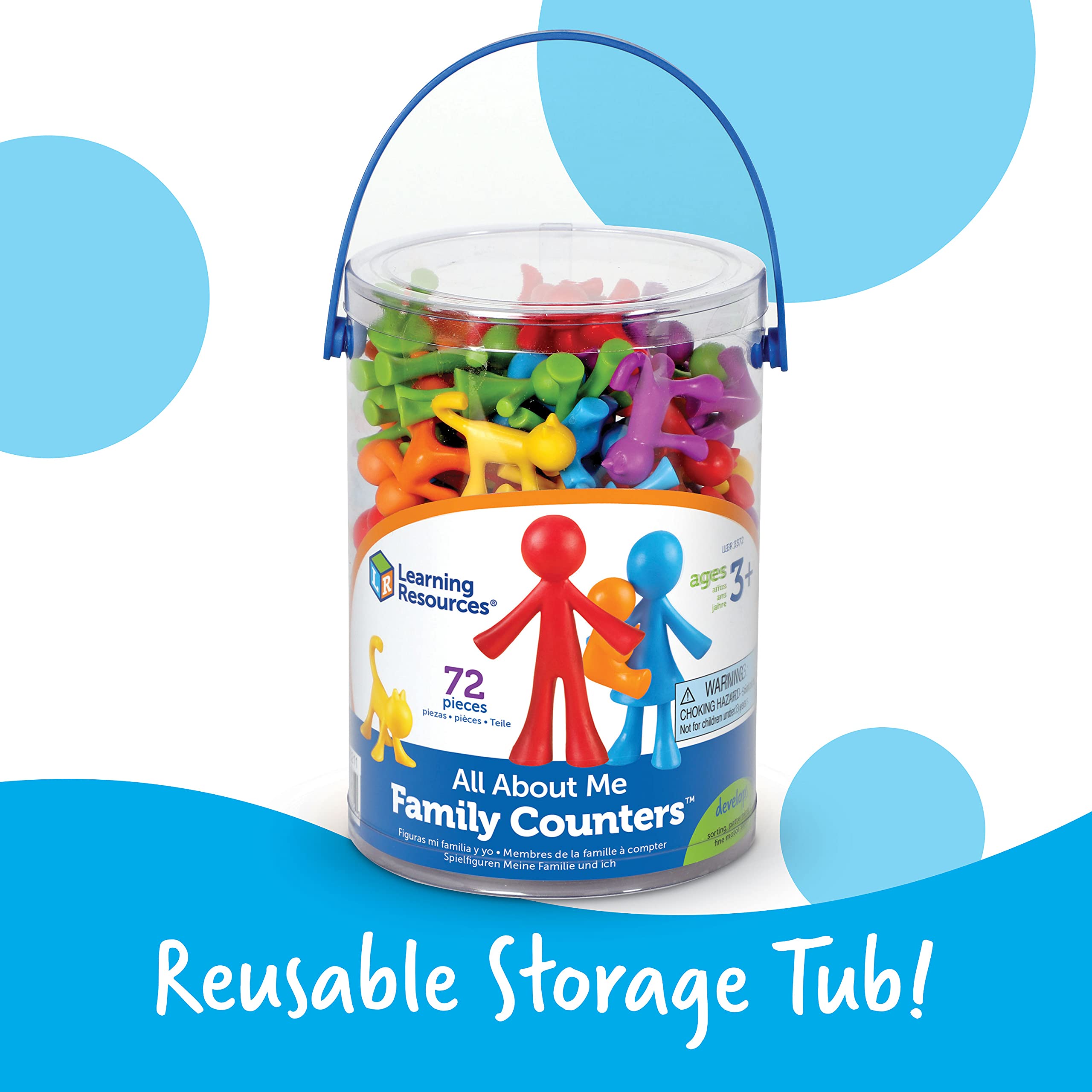 Foto 6 pulgar | Recursos De Aprendizaje De Family Counters All About Me Set 72 - Venta Internacional.