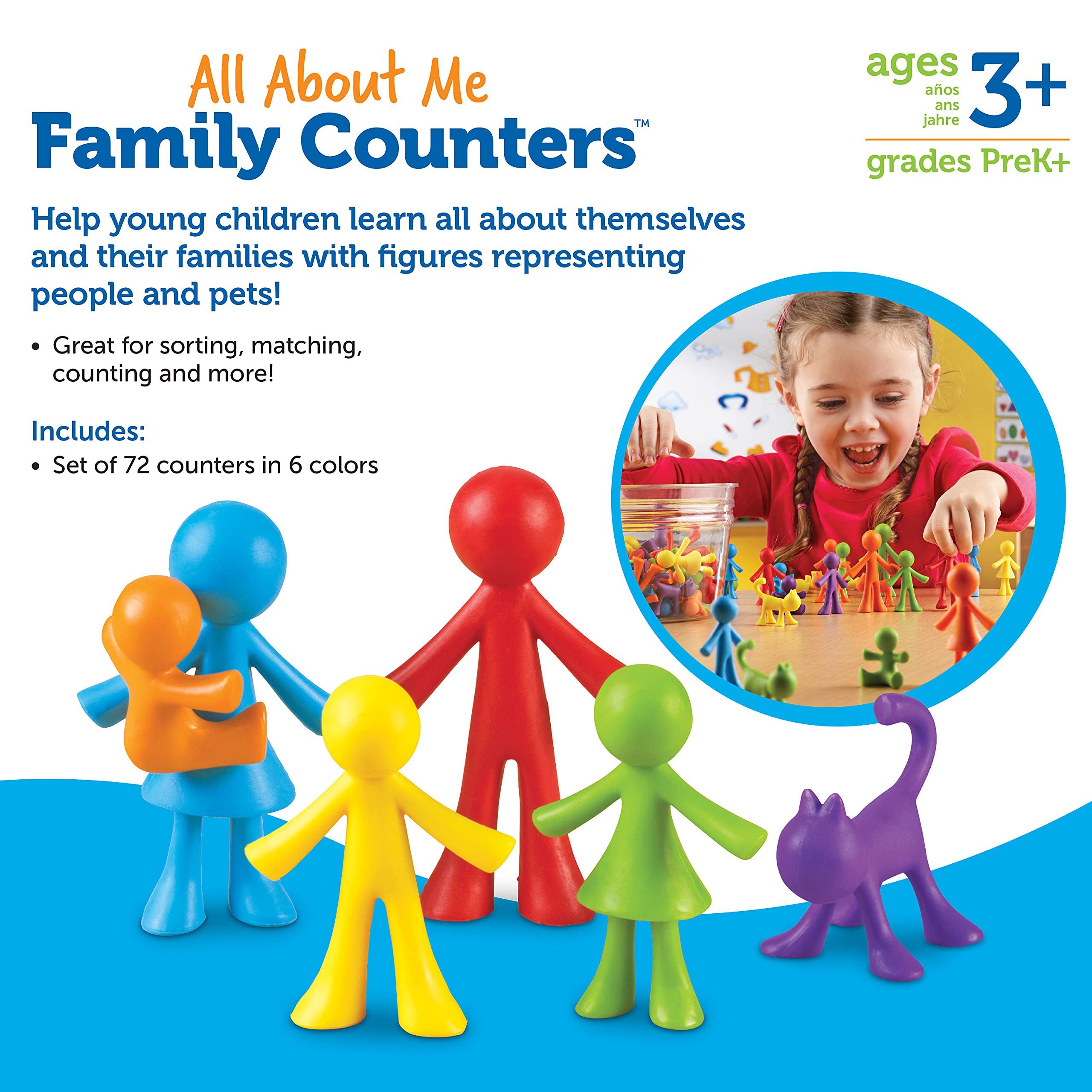 Foto 6 | Recursos De Aprendizaje De Family Counters All About Me Set 72 - Venta Internacional.