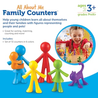 Foto 6 | Recursos De Aprendizaje De Family Counters All About Me Set 72 - Venta Internacional.
