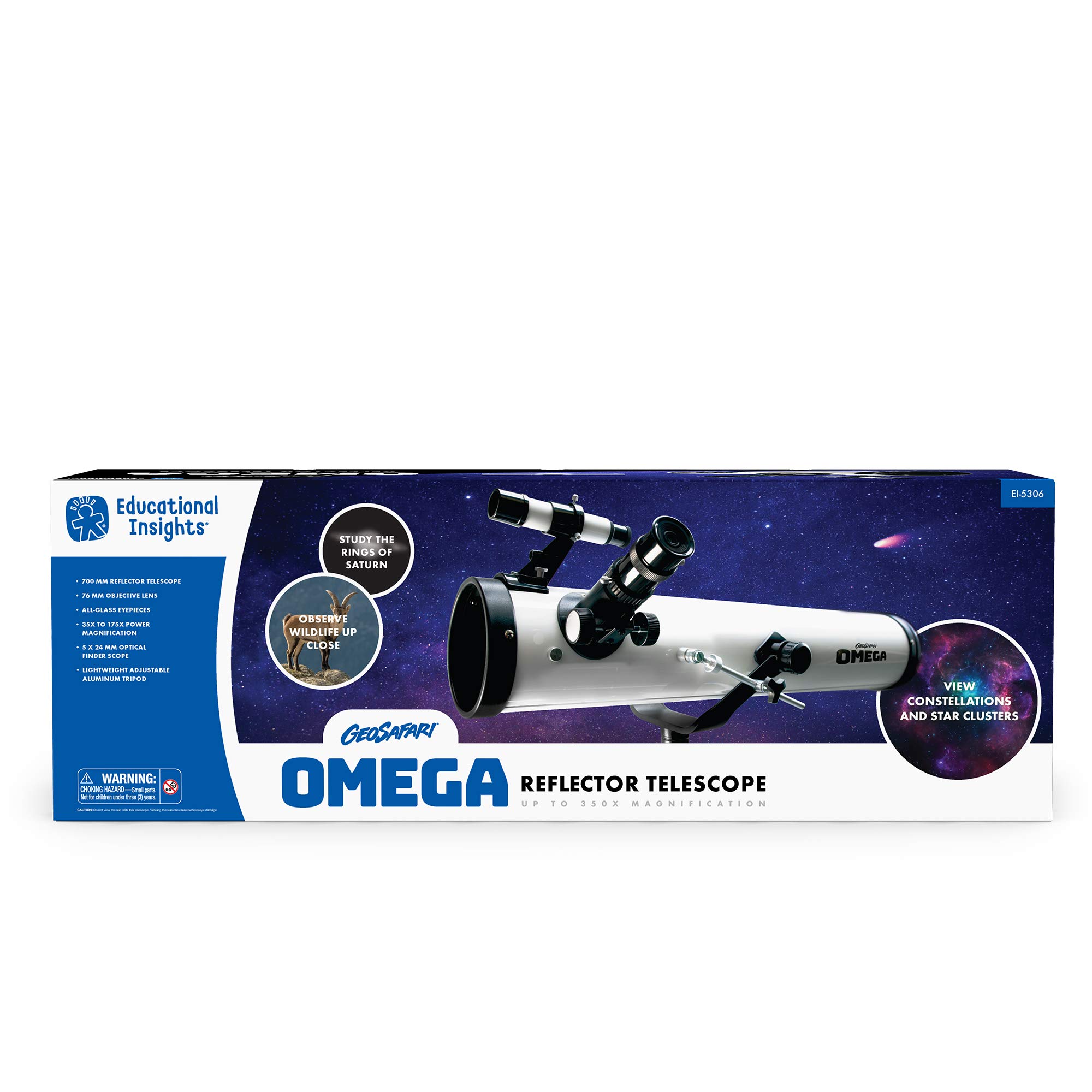 Foto 7 pulgar | Reflector Geosafari Omega De Telescope Educational Insights, 700 Mm - Venta Internacional.