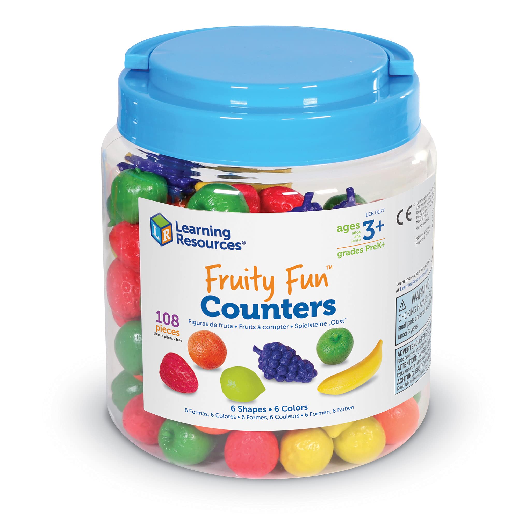 Foto 3 pulgar | Juego De 108 Contadores Juy Learning Resources Fruity Fun - Venta Internacional.