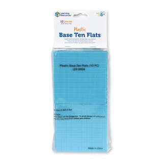 Foto 1 | Base Ten Flats Learning Resources De Plástico, 10 Piezas - Venta Internacional.