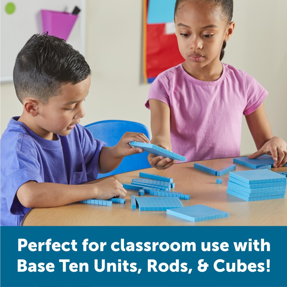 Foto 4 pulgar | Base Ten Flats Learning Resources De Plástico, 10 Piezas - Venta Internacional.