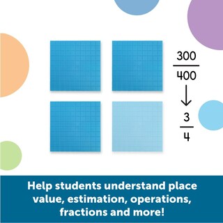 Foto 4 | Base Ten Flats Learning Resources De Plástico, 10 Piezas - Venta Internacional.