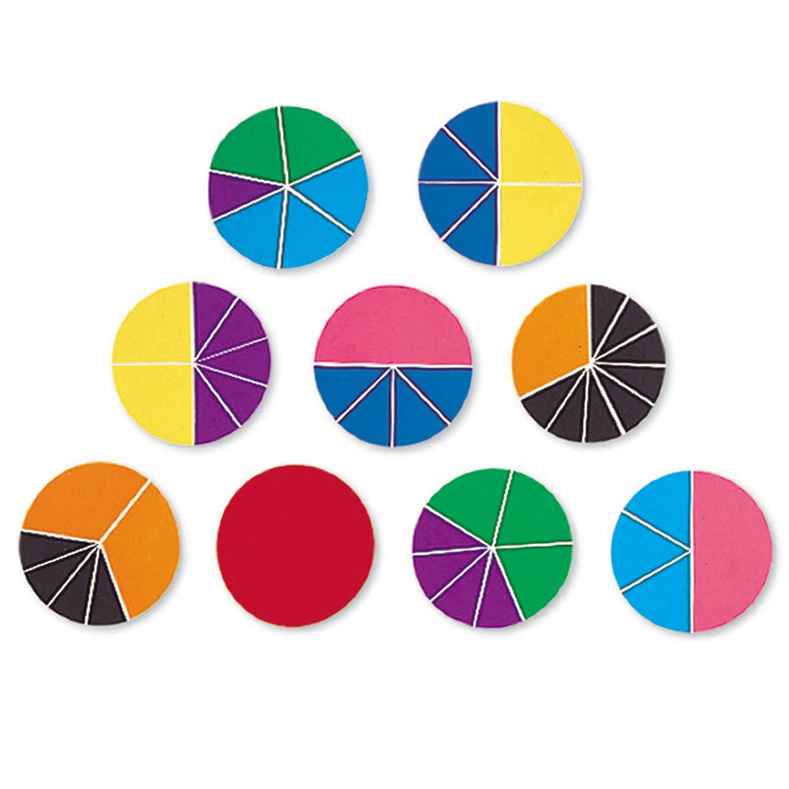 Recursos De Aprendizaje Para Manipuladores De Fracciones Rainbow Deluxe - Venta Internacional.