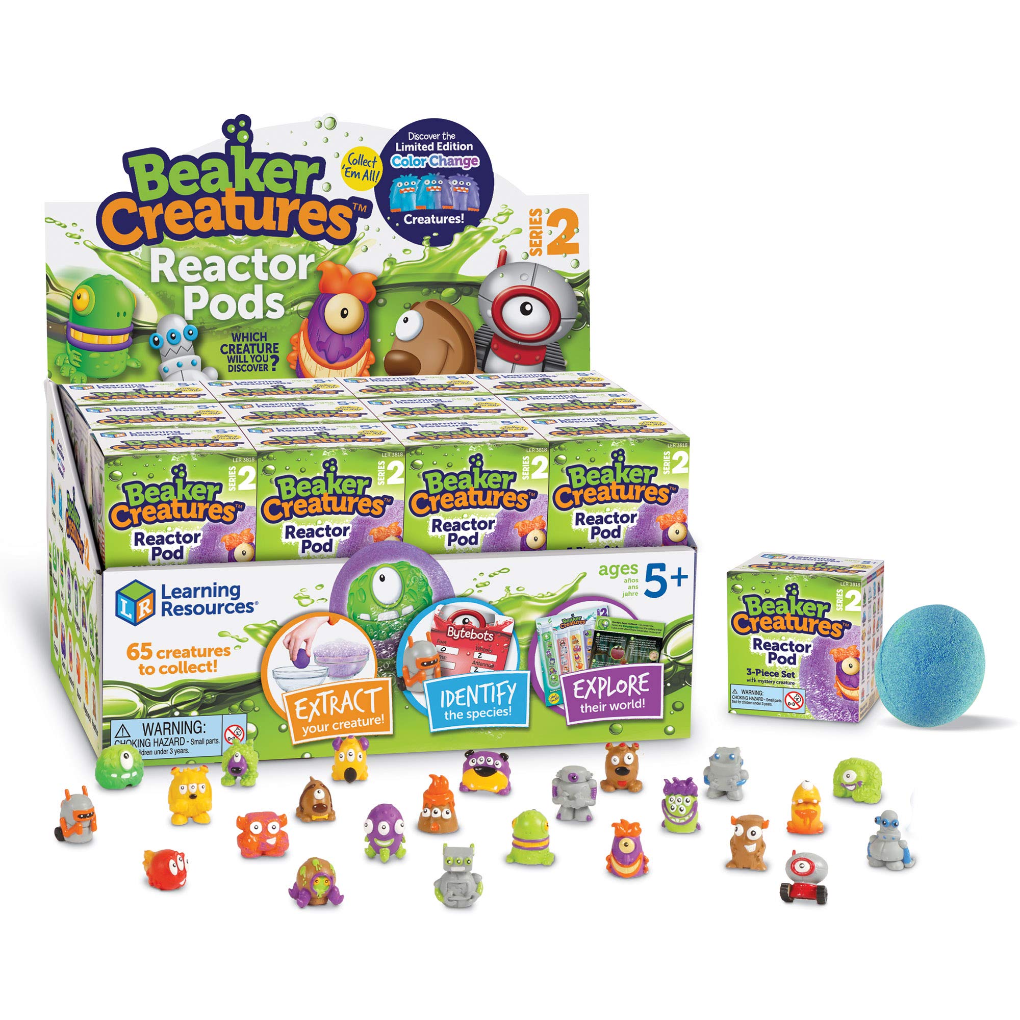 Foto 2 pulgar | Juguetes Científicos Stem, Recursos De Aprendizaje, Beaker Creatures, 24 Cápsulas - Venta Internacional.