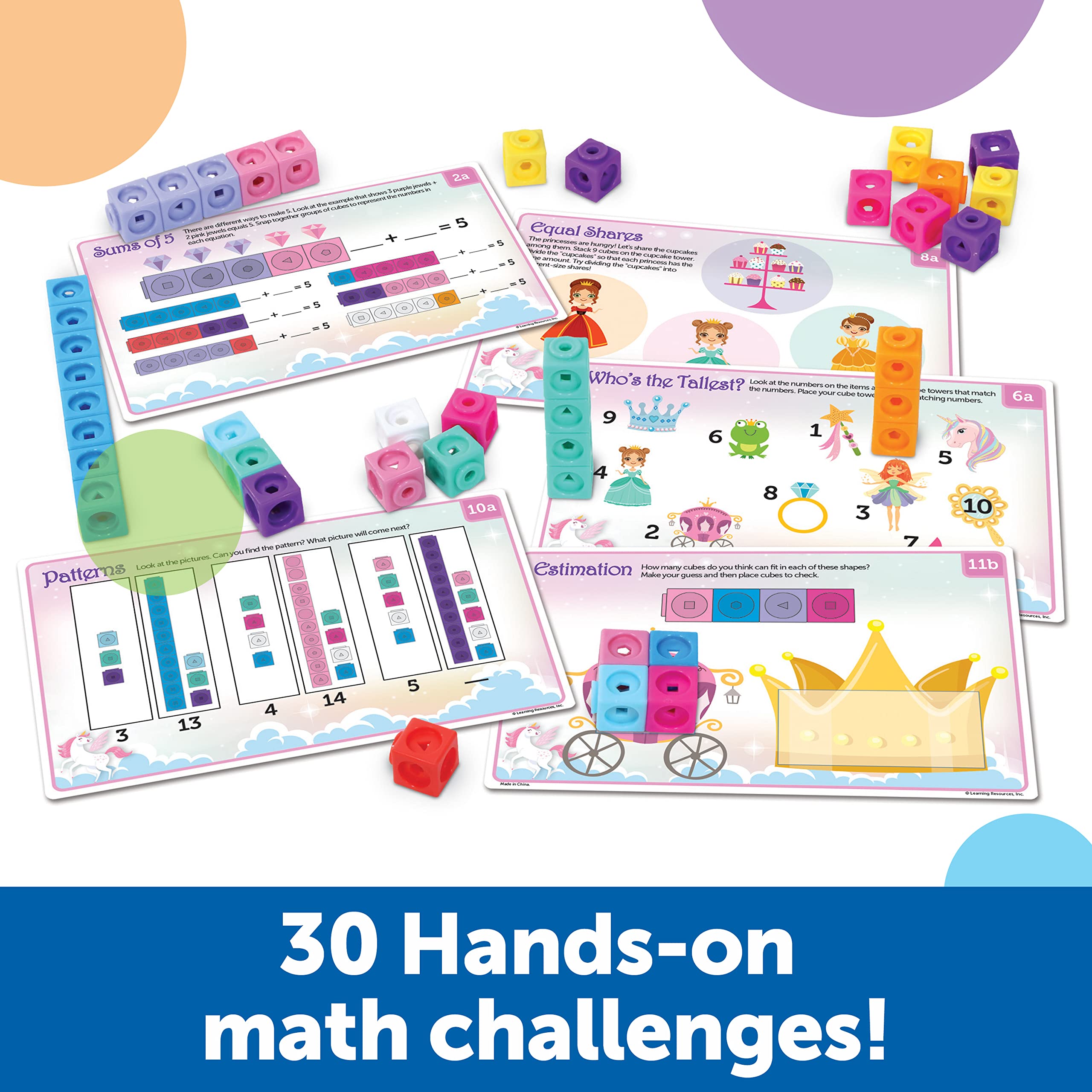 Foto 4 pulgar | Conjunto De Actividades De Mathlink Cubes, Recursos De Aprendizaje, Fantásticos - Venta Internacional.