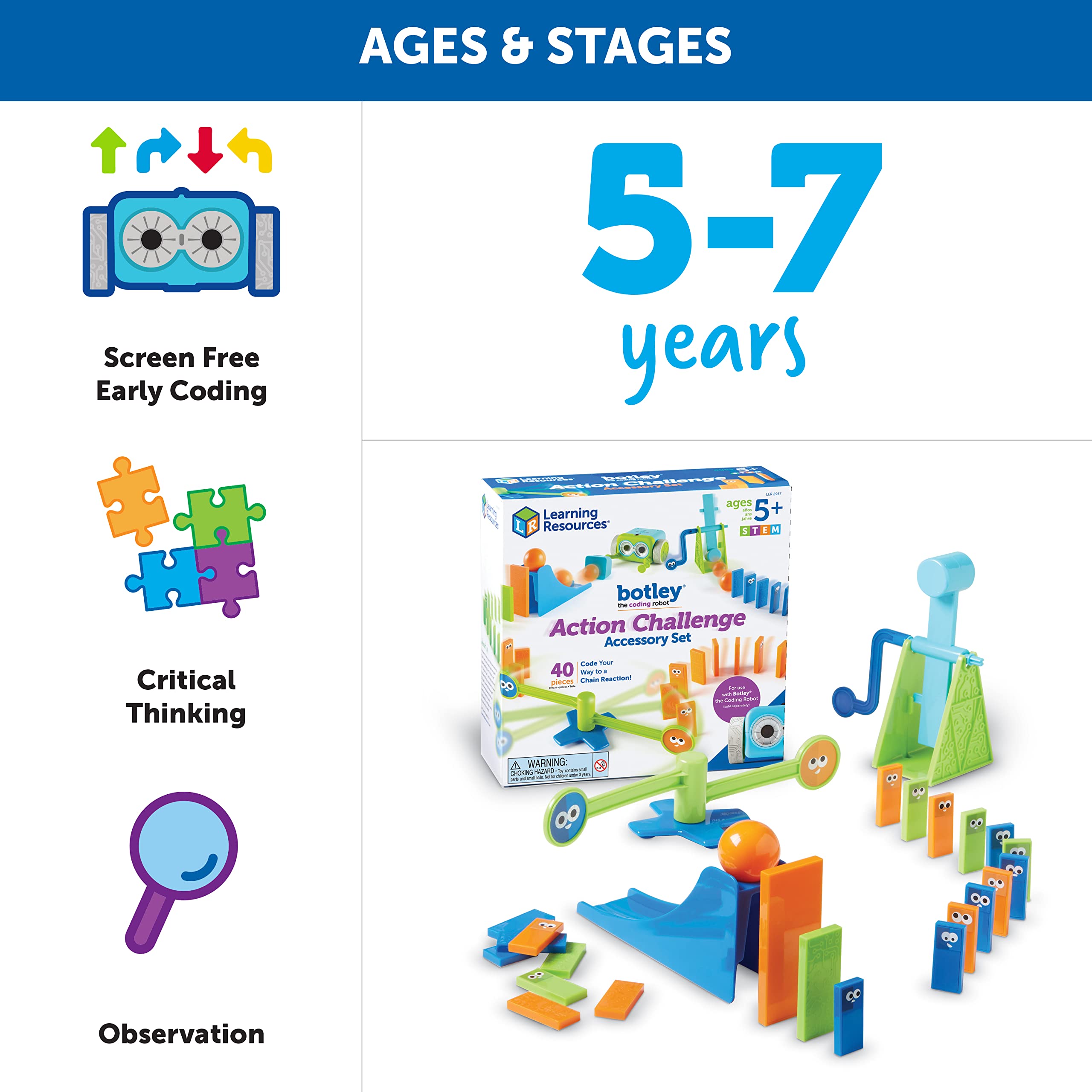 Foto 6 pulgar | Set De Accesorios Learning Resources Botley The Coding Robot - Venta Internacional.