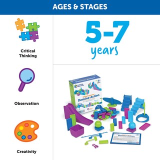 Foto 5 | Recursos De Aprendizaje De Stem Explorers Domino Action Para Niños Mayores De 5 Años - Venta Internacional.